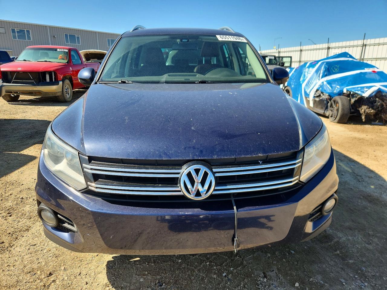 2015 Volkswagen Tiguan S Blue vin: WVGJV7AX1FW568608