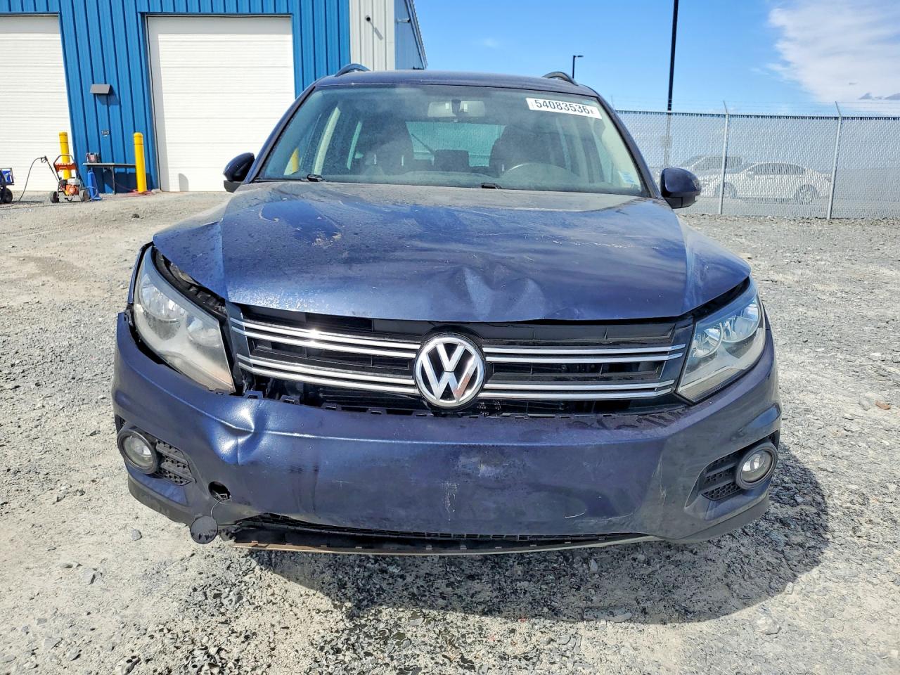 2015 Volkswagen Tiguan S Blue vin: WVGJV7AX2FW113413