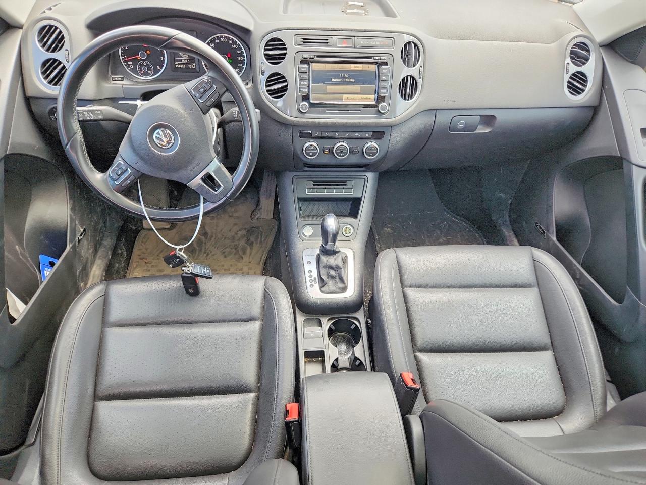 2015 Volkswagen Tiguan S White vin: WVGJV7AX2FW608811