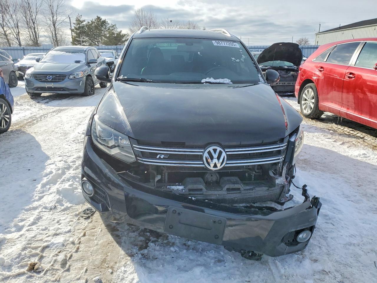 2015 Volkswagen Tiguan S Black vin: WVGJV7AX2FW612941