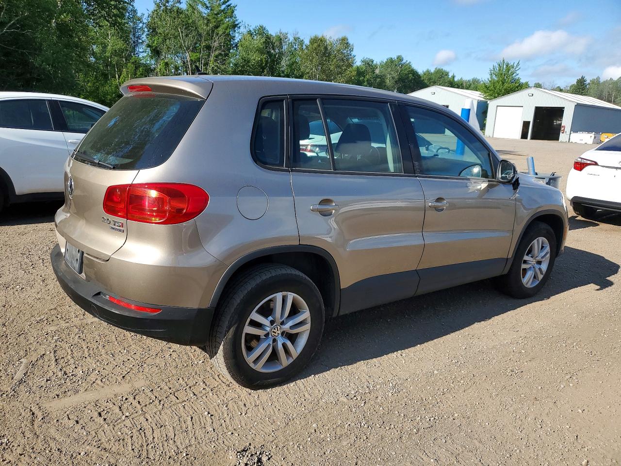 2015 Volkswagen Tiguan S Cream vin: WVGJV7AXXFW006464