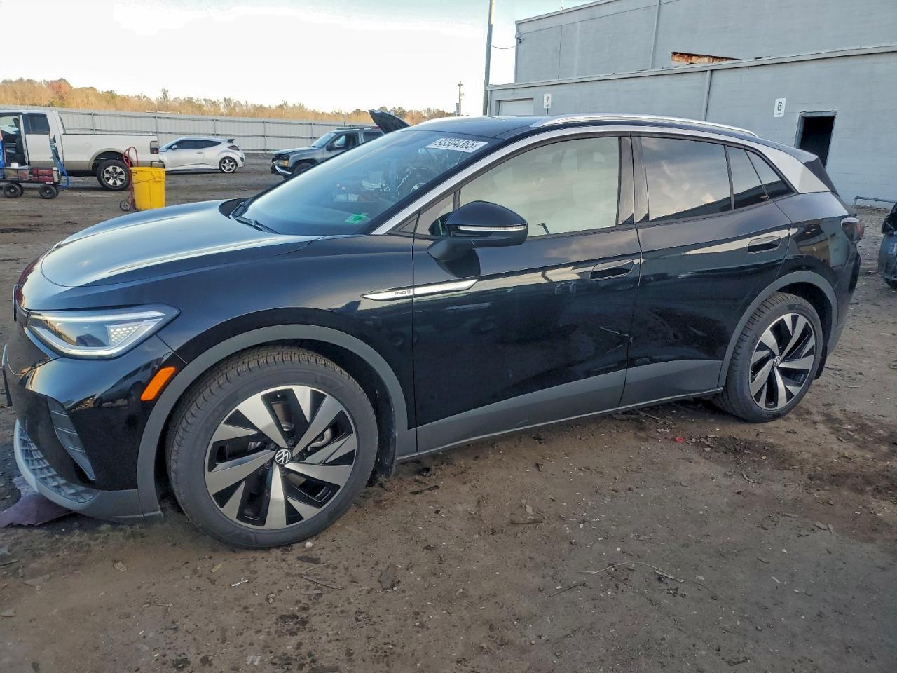 2022 Volkswagen Id.4 Pro S Black vin: WVGKMPE22NP074367