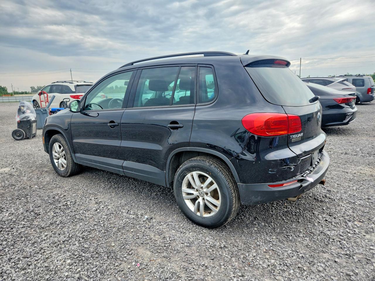 2014 Volkswagen Tiguan S Black vin: WVGKV3AX1EW616362