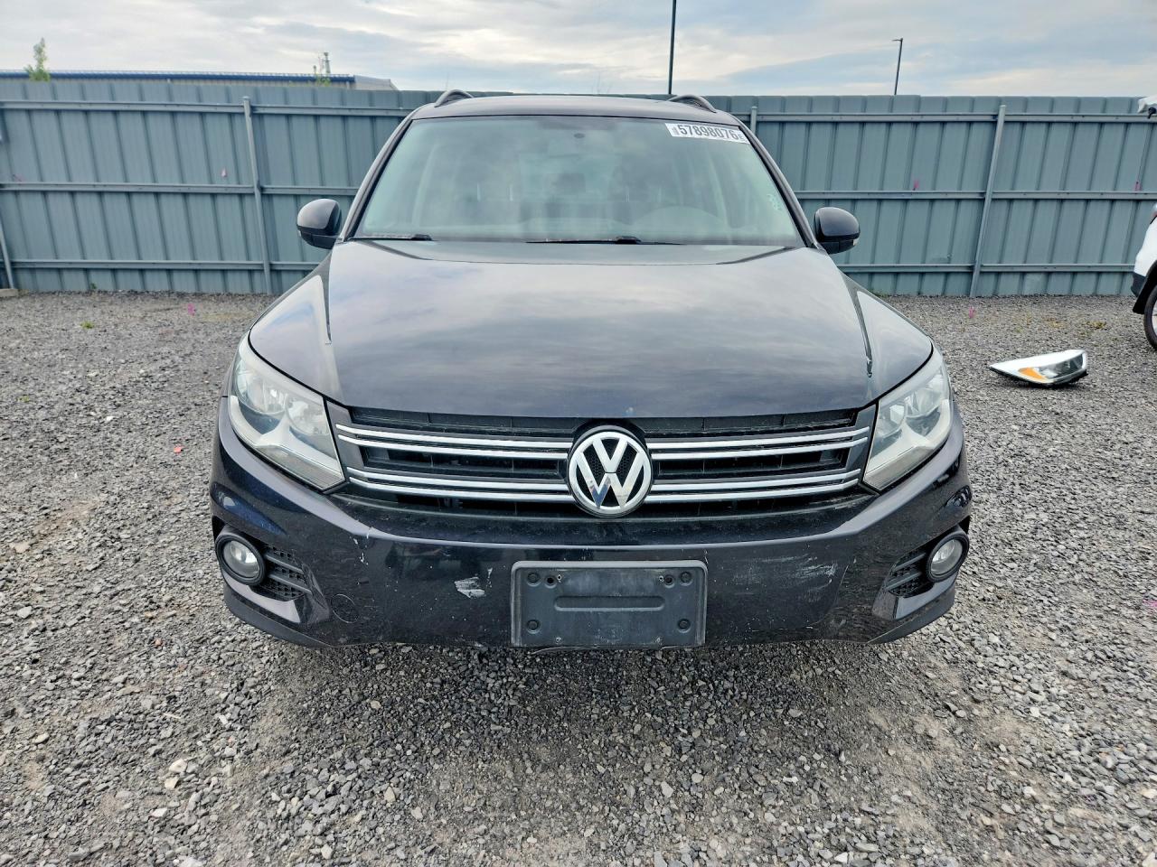 2014 Volkswagen Tiguan S Black vin: WVGKV3AX1EW616362