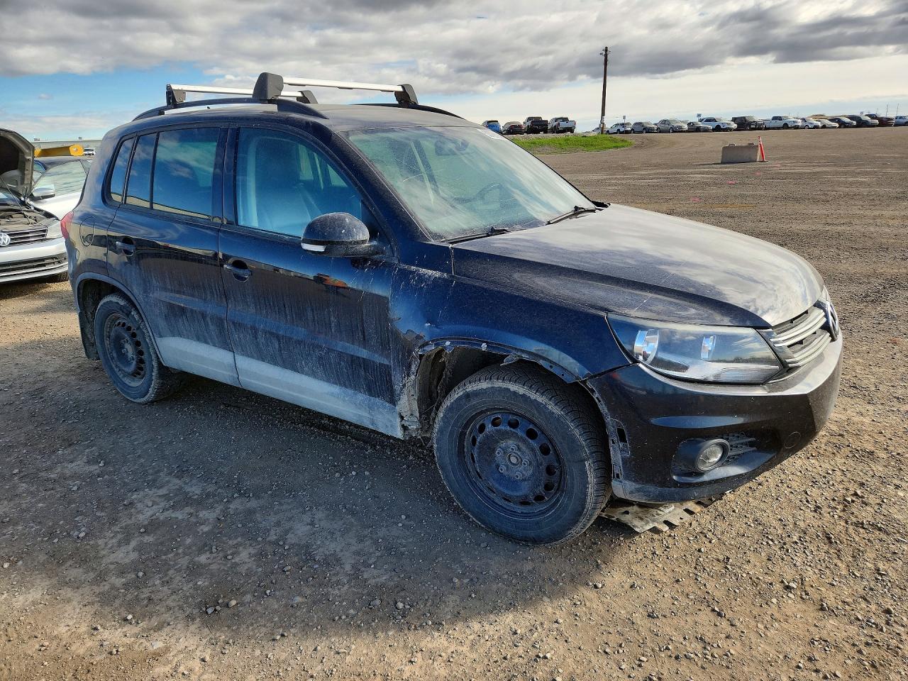 2014 Volkswagen Tiguan S Black vin: WVGKV3AX8EW619274