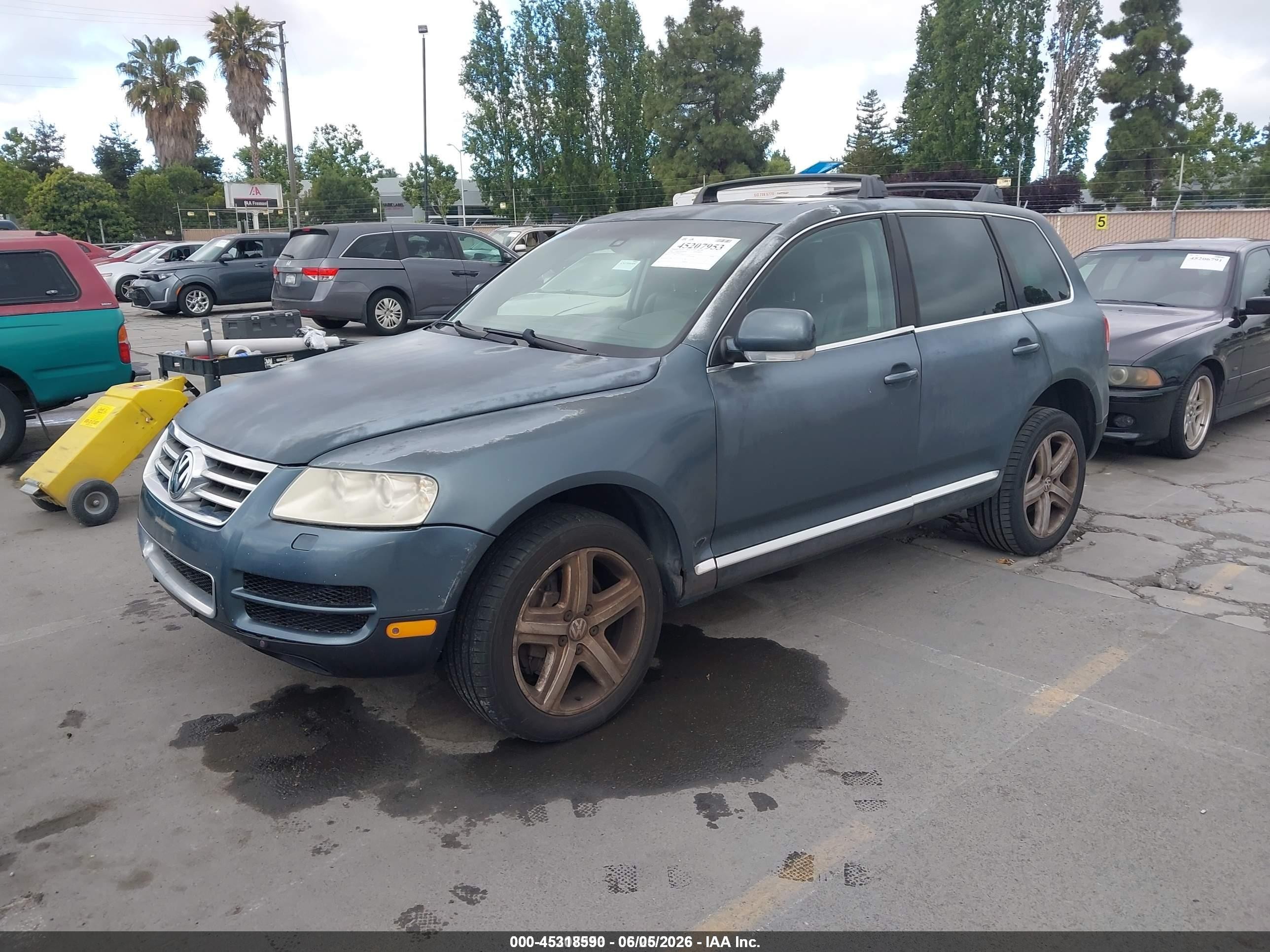 2006 Volkswagen Touareg V10 Tdi Gray vin: WVGPT77L06D057651
