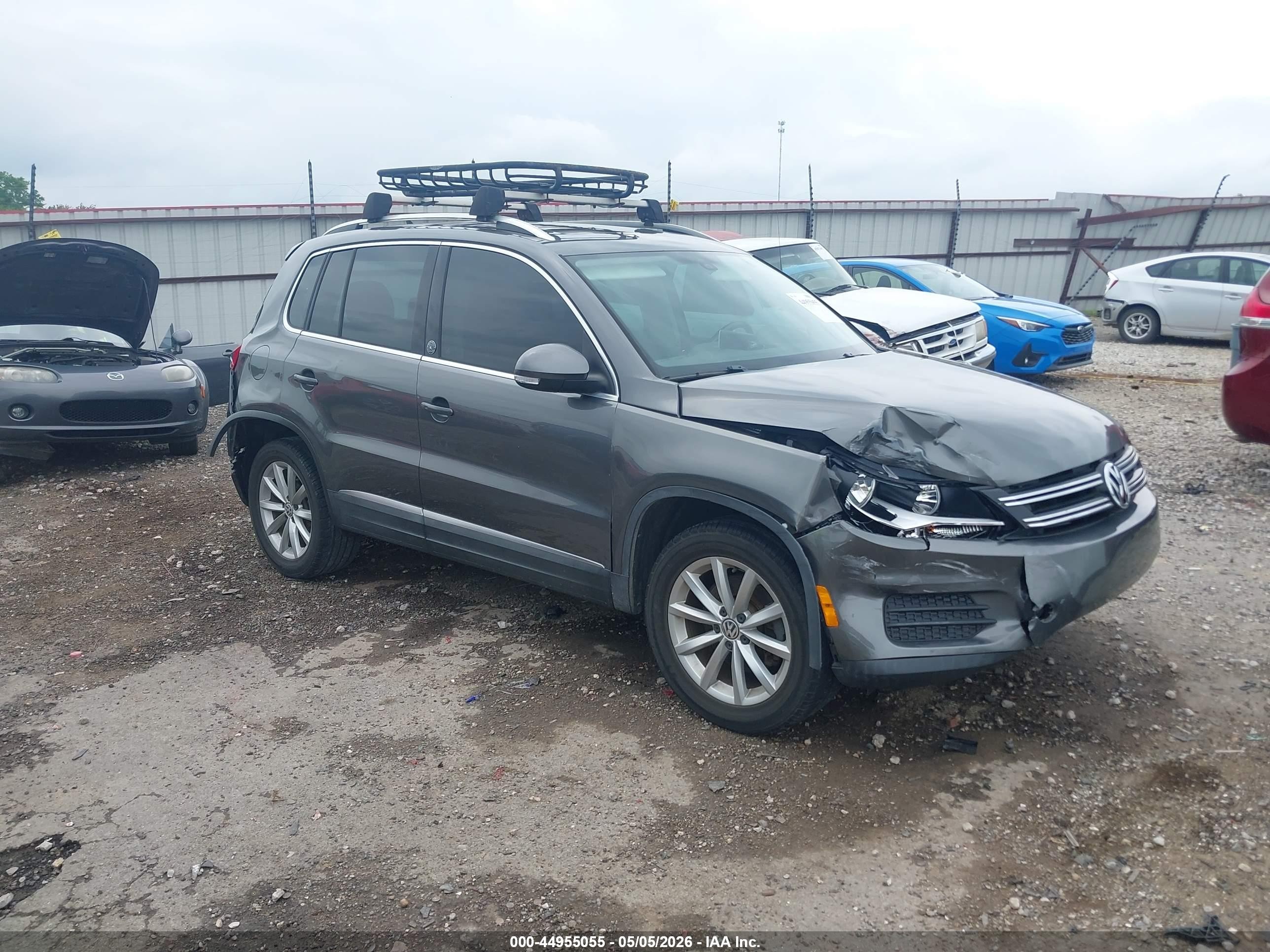 2017 Volkswagen Tiguan 2.0t Wolfsburg Edition Gray vin: WVGRV7AX0HK031211