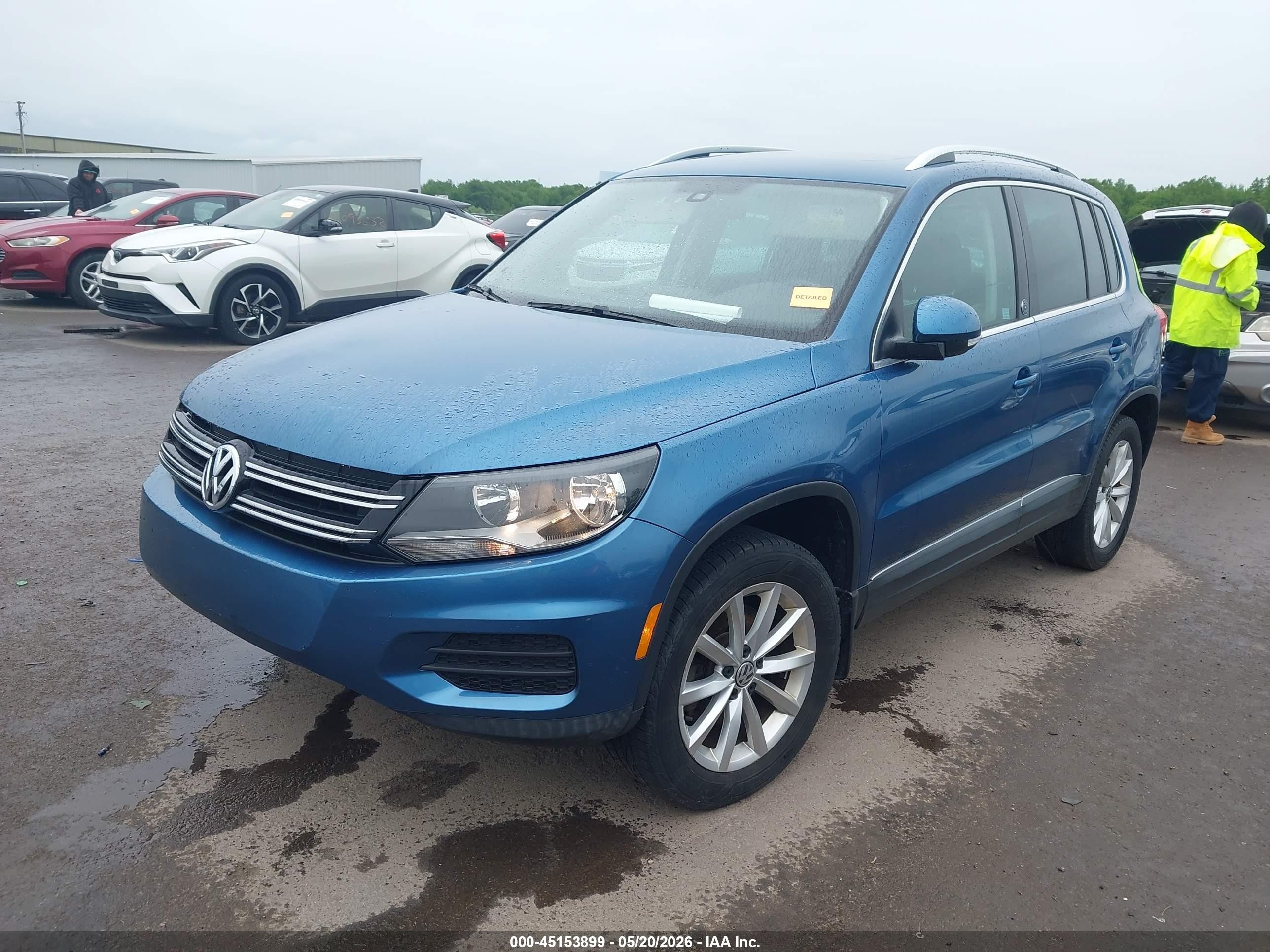 2017 Volkswagen Tiguan 2.0t Wolfsburg Edition Blue vin: WVGSV7AX2HW507498