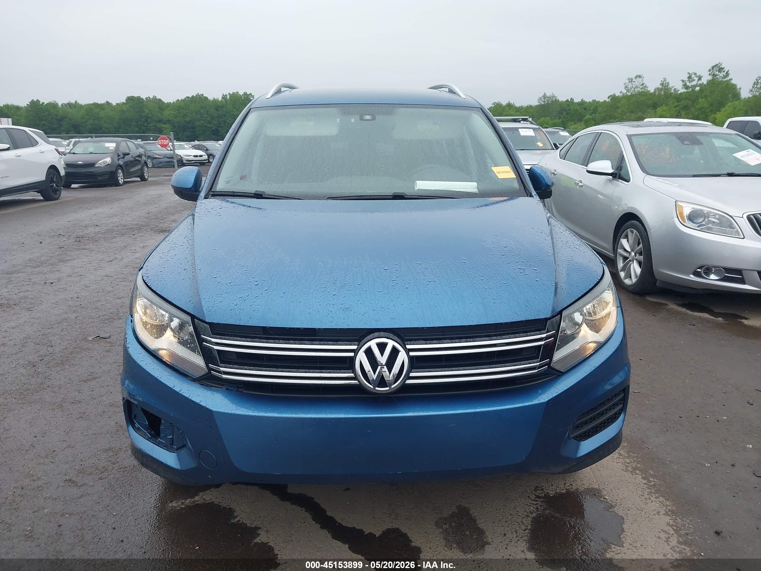 2017 Volkswagen Tiguan 2.0t Wolfsburg Edition Blue vin: WVGSV7AX2HW507498