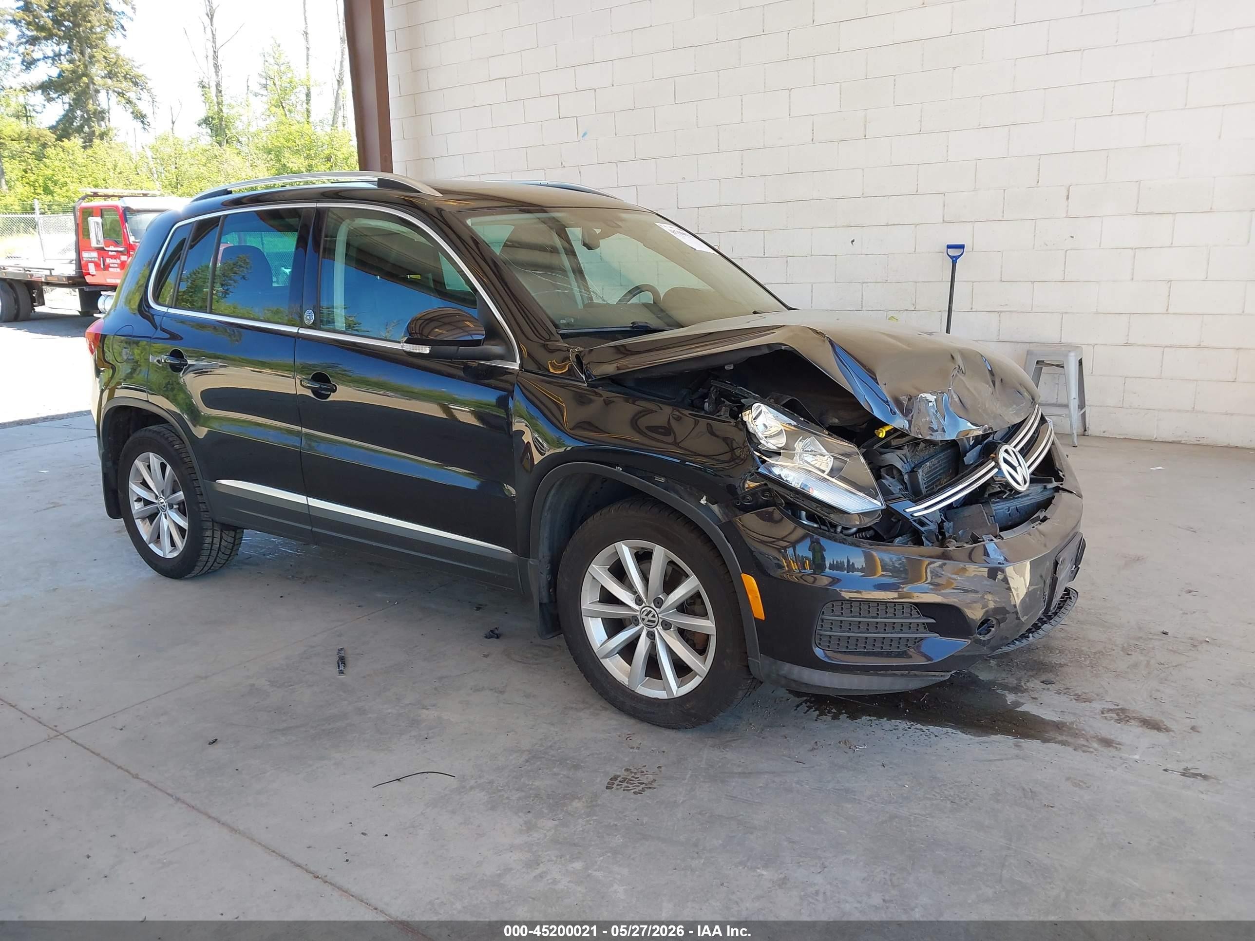 2017 Volkswagen Tiguan 2.0t Wolfsburg Edition Black vin: WVGSV7AX5HK011277