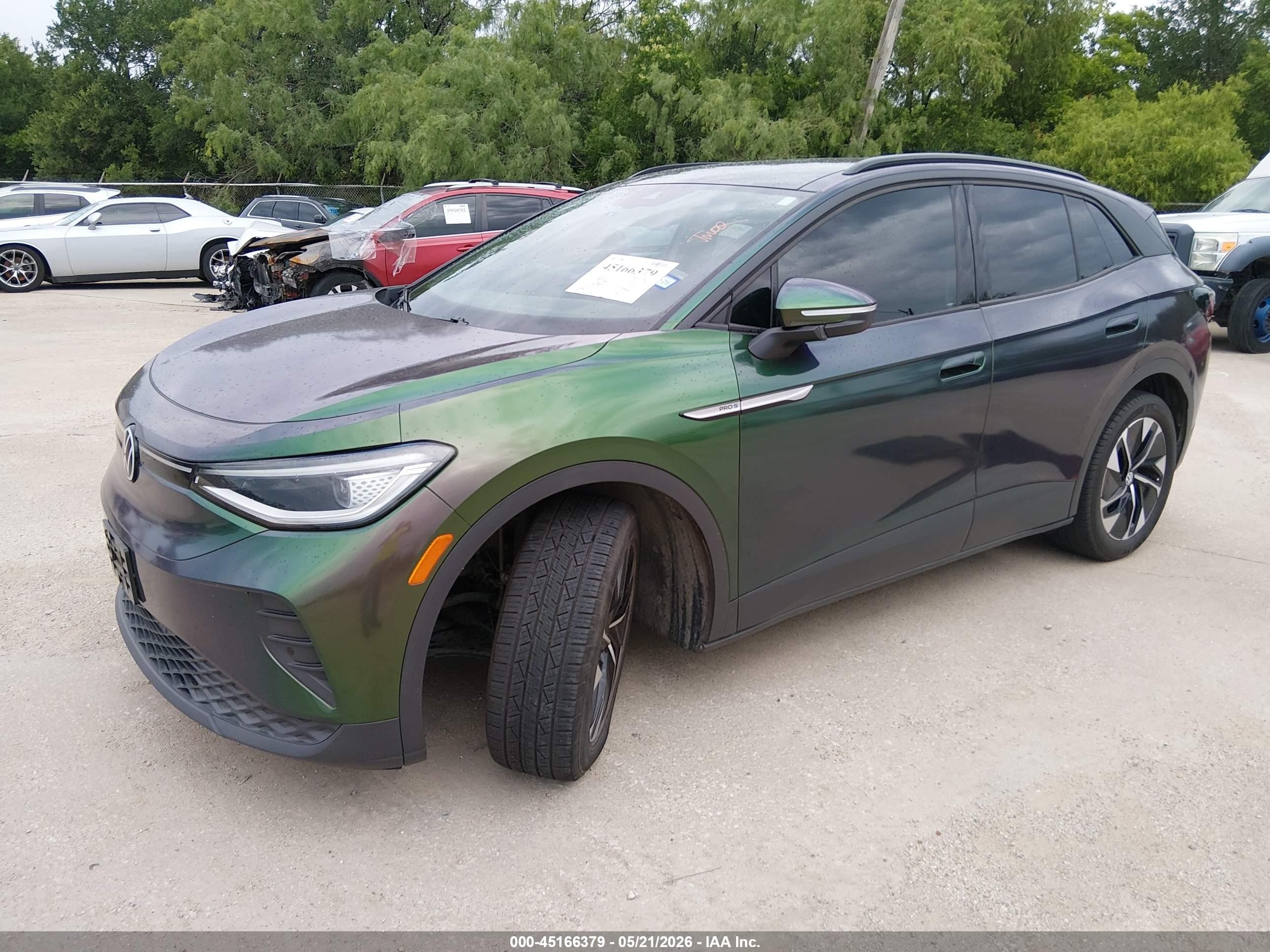 2021 Volkswagen Id.4 Pro S Green vin: WVGTMPE21MP032422