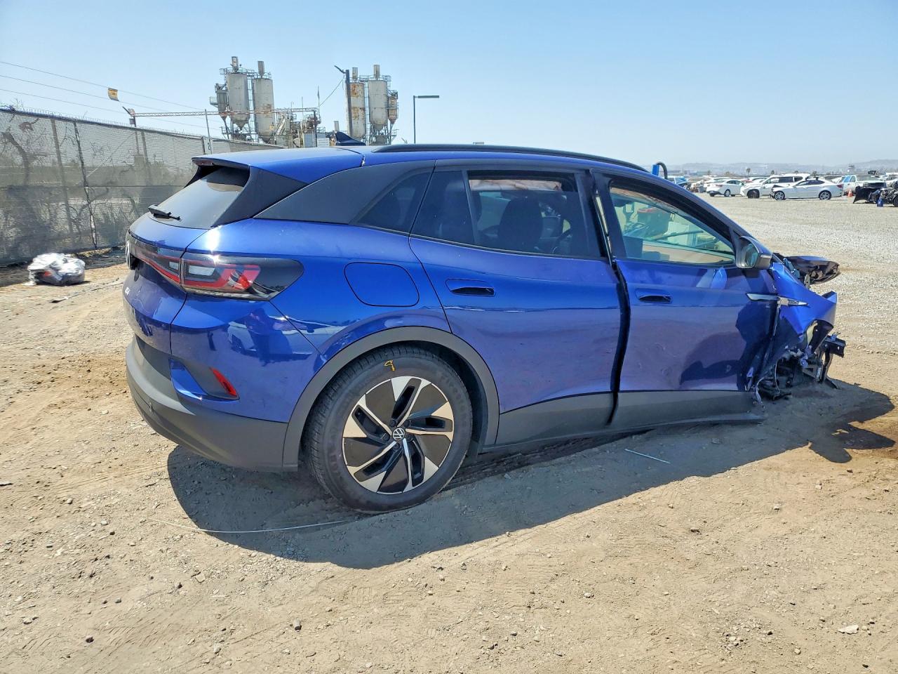 2021 Volkswagen Id.4 Pro S Blue vin: WVGTMPE23MP038593