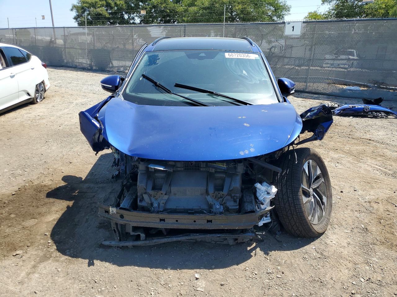 2021 Volkswagen Id.4 Pro S Blue vin: WVGTMPE23MP038593