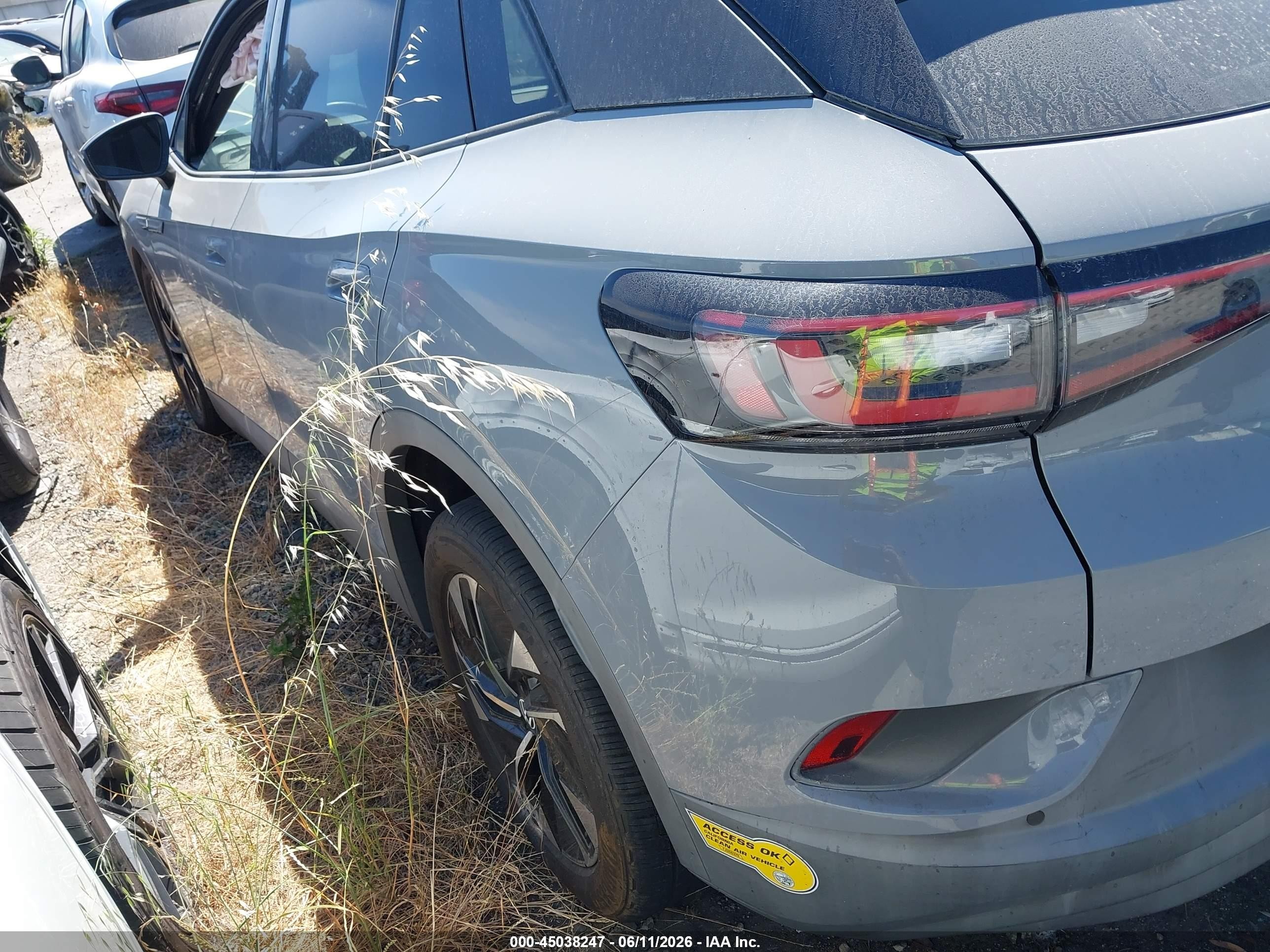 2022 Volkswagen Id.4 Pro S Gray vin: WVGTMPE23NP040653