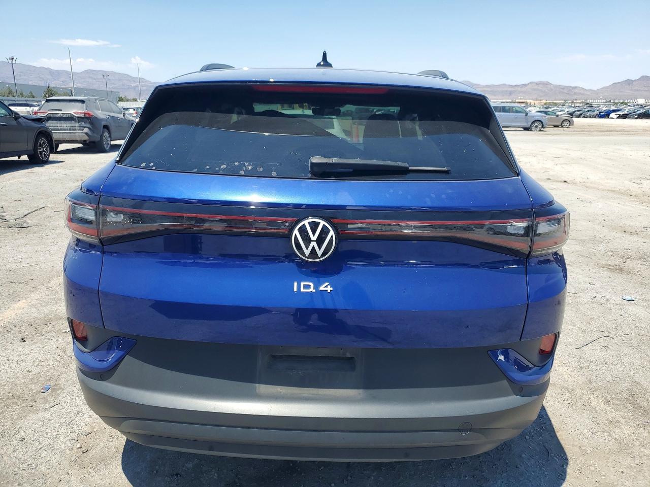 2021 Volkswagen Id.4 Pro S Blue vin: WVGTMPE25MP026753