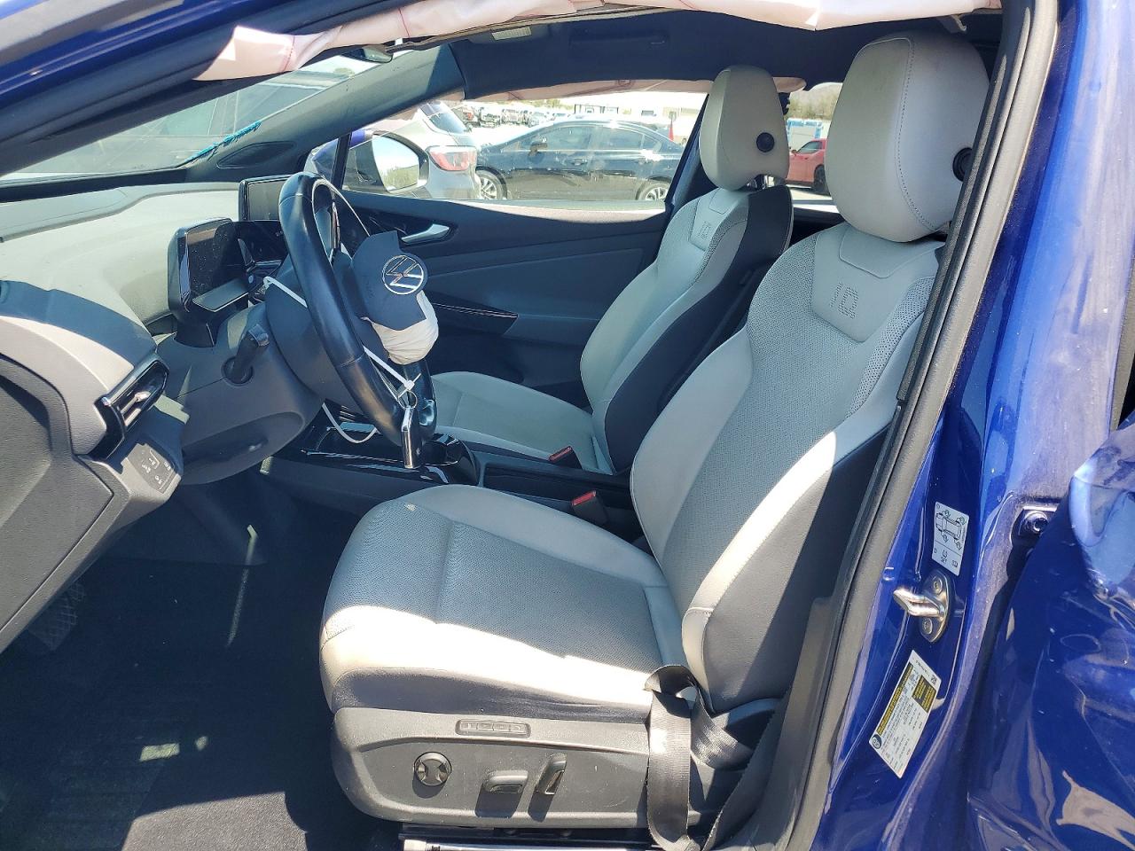 2021 Volkswagen Id.4 Pro S Blue vin: WVGTMPE25MP026753