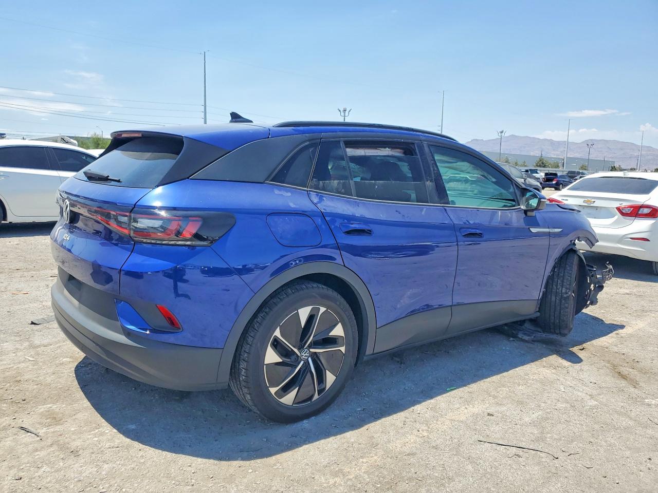 2021 Volkswagen Id.4 Pro S Blue vin: WVGTMPE25MP026753
