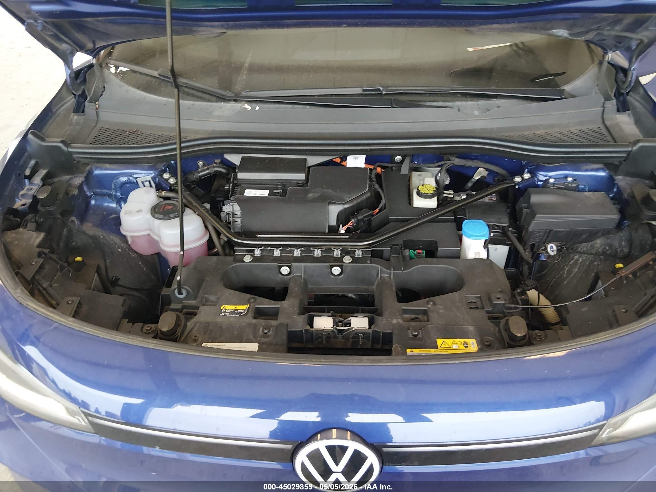 2021 Volkswagen Id.4 Pro S Blue vin: WVGTMPE25MP033895