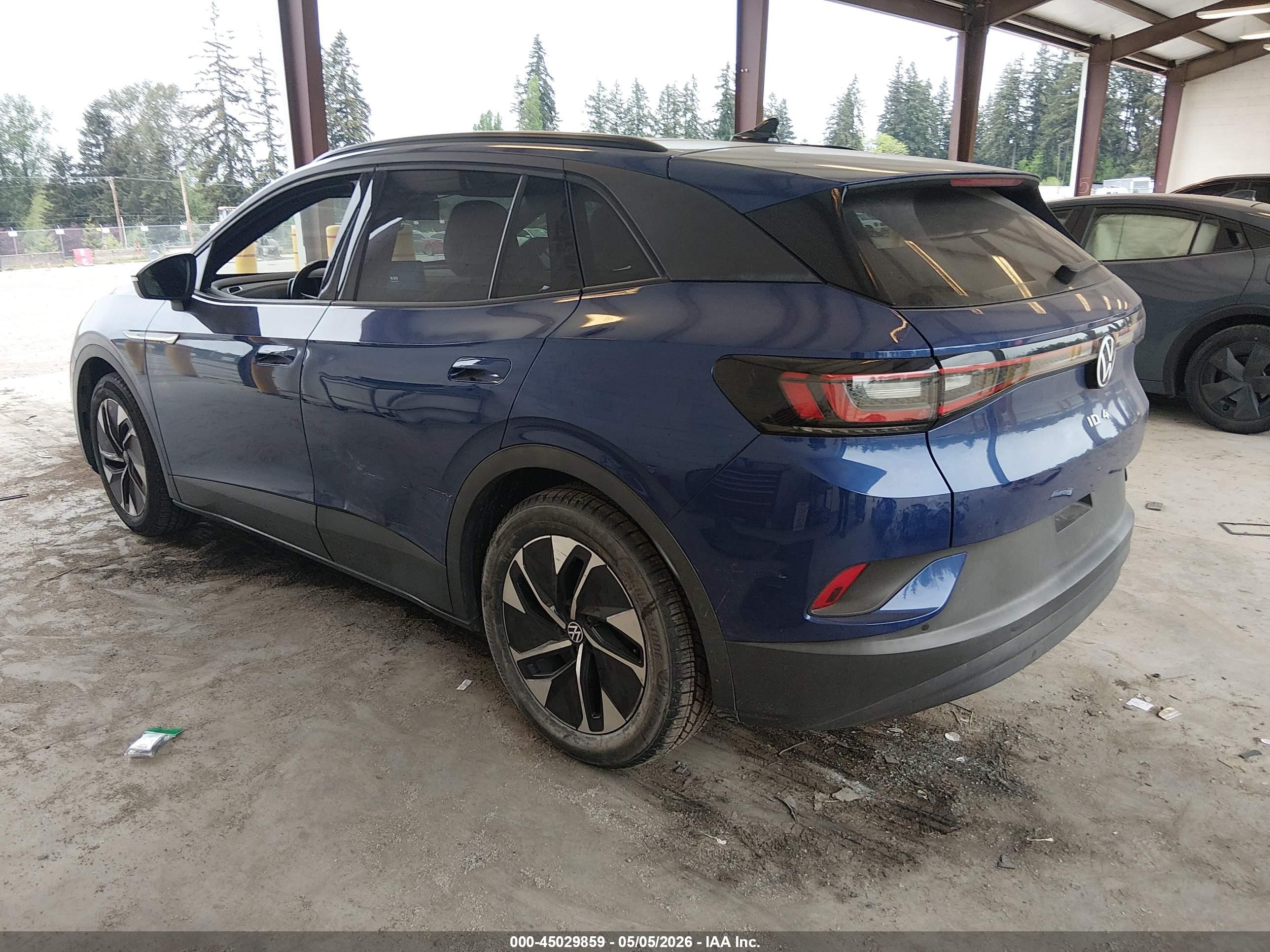 2021 Volkswagen Id.4 Pro S Blue vin: WVGTMPE25MP033895