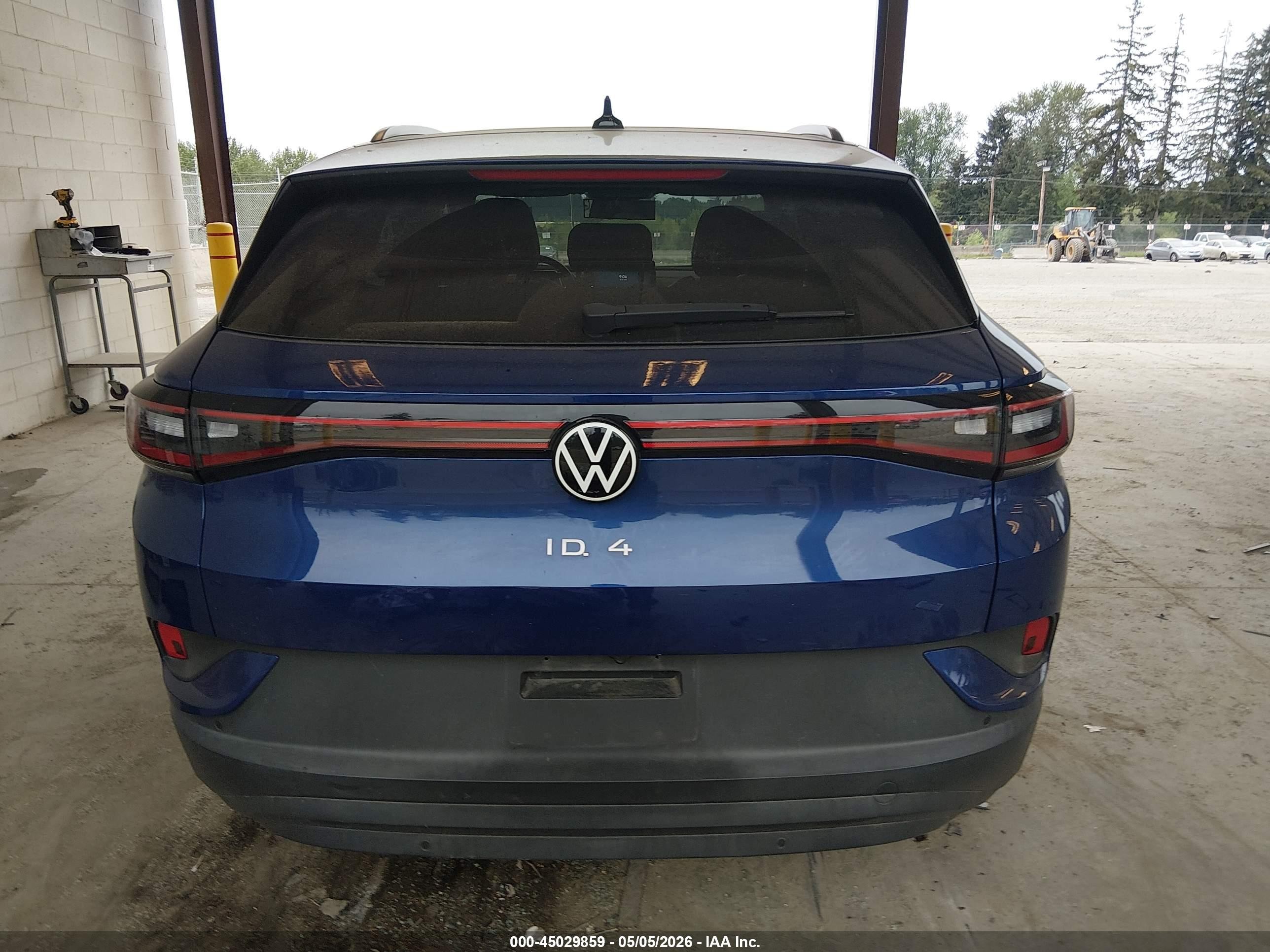 2021 Volkswagen Id.4 Pro S Blue vin: WVGTMPE25MP033895