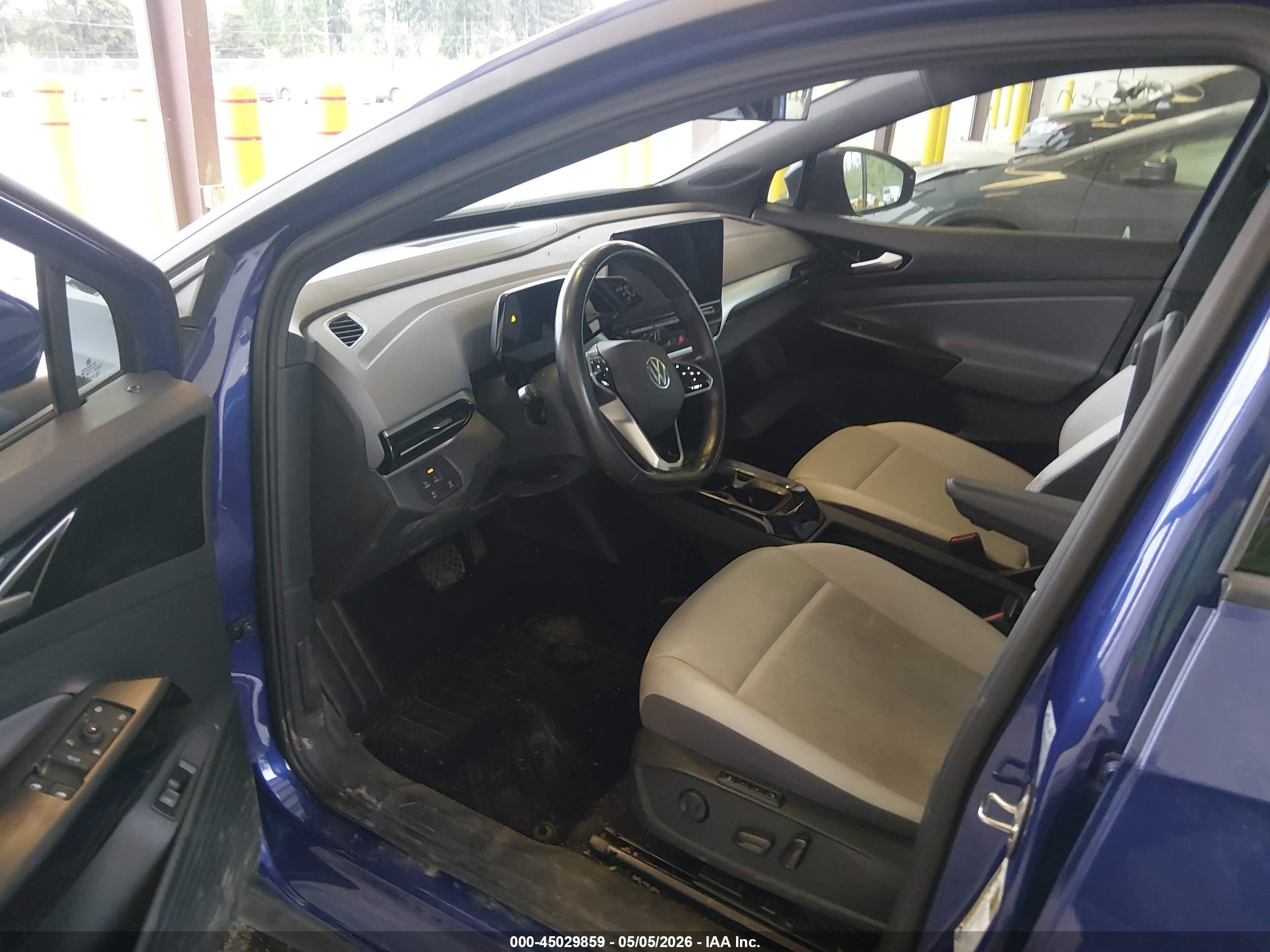 2021 Volkswagen Id.4 Pro S Blue vin: WVGTMPE25MP033895