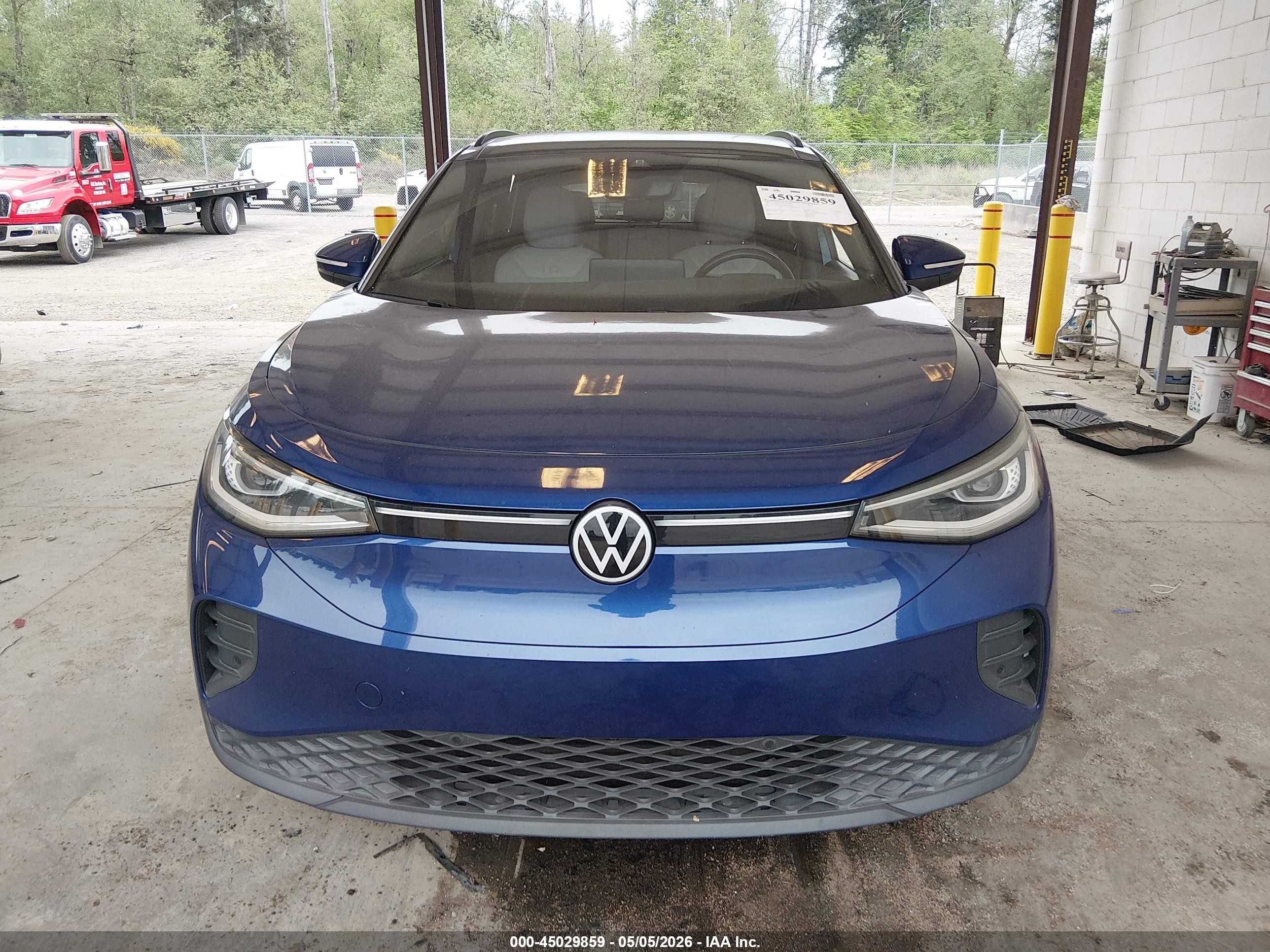 2021 Volkswagen Id.4 Pro S Blue vin: WVGTMPE25MP033895