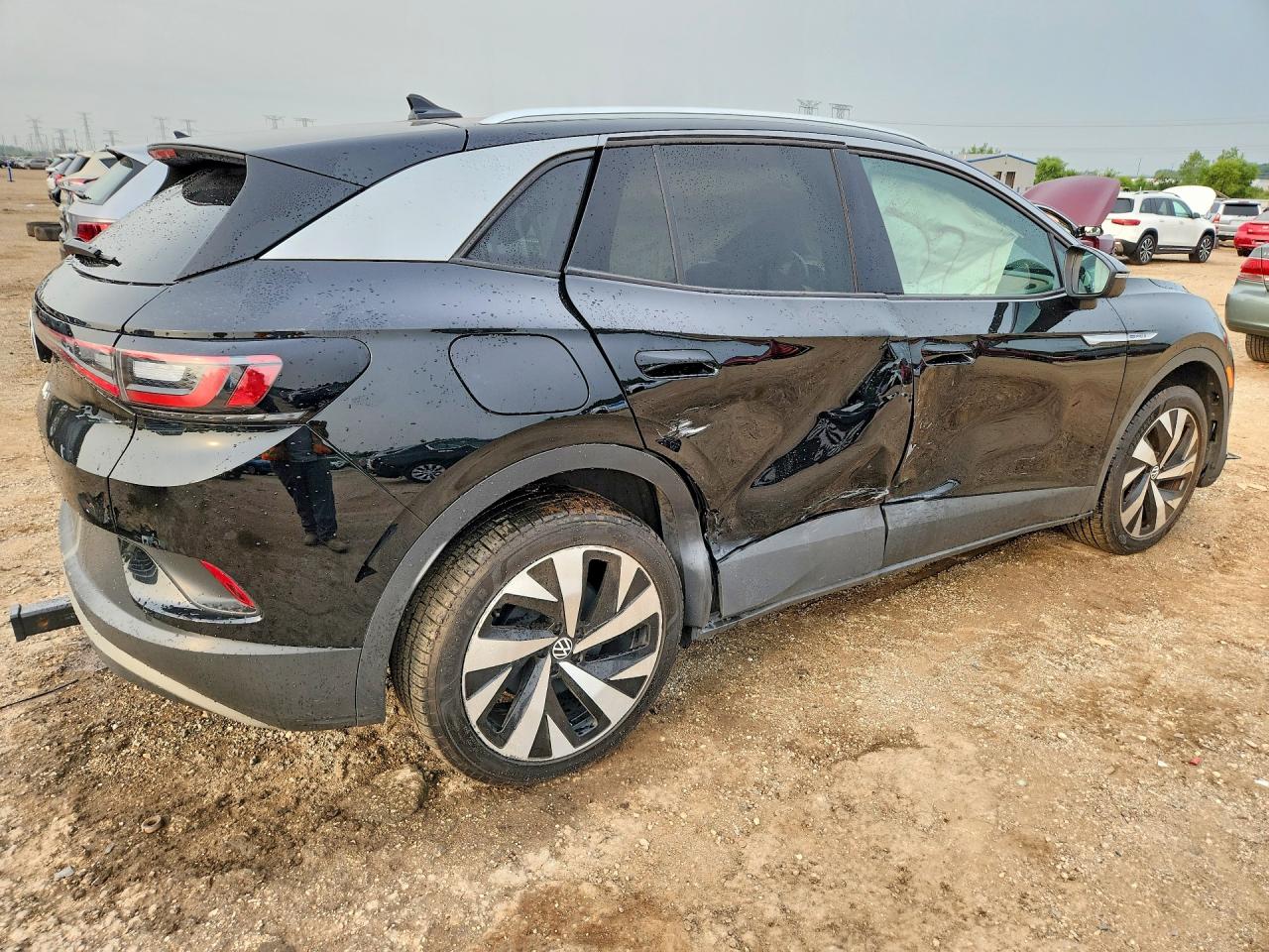 2021 Volkswagen Id.4 Pro S Black vin: WVGUNPE25MP061097
