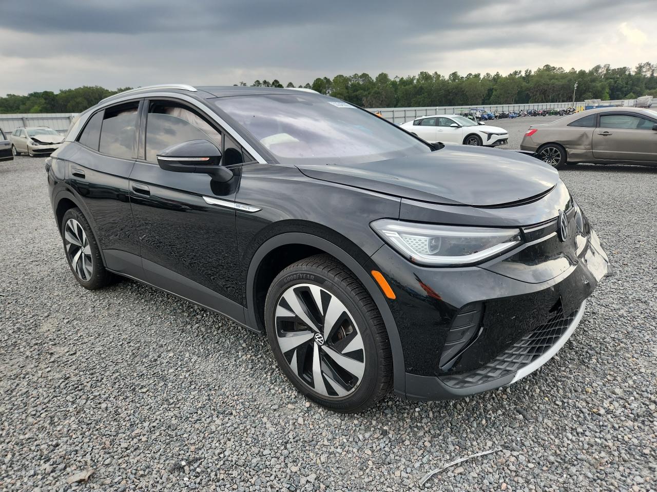 2021 Volkswagen Id.4 Pro S Черный vin: WVGUNPE25MP065246