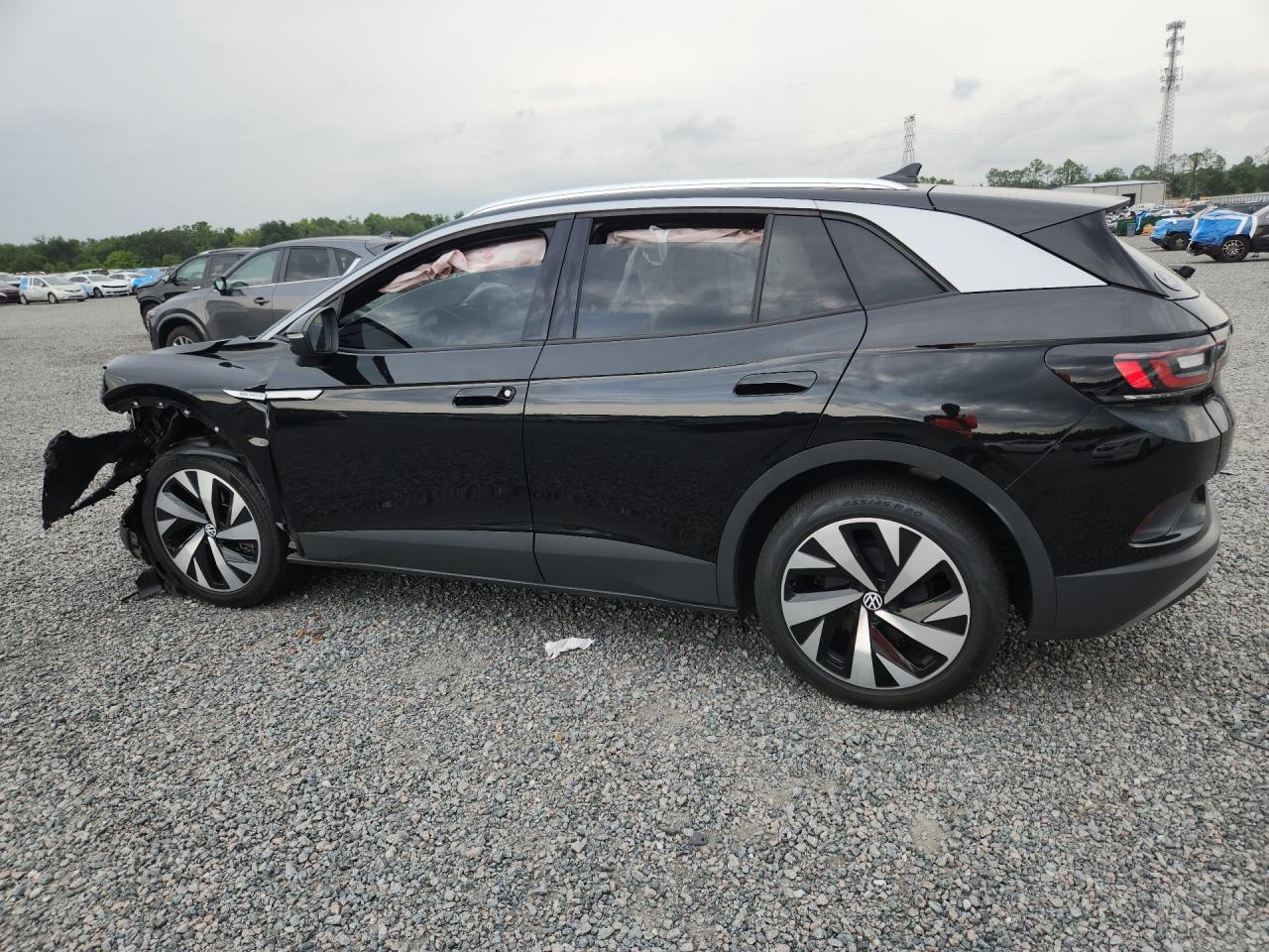 2021 Volkswagen Id.4 Pro S Черный vin: WVGUNPE25MP065246
