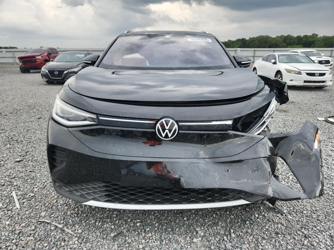 2021 Volkswagen Id.4 Pro S Черный vin: WVGUNPE25MP065246