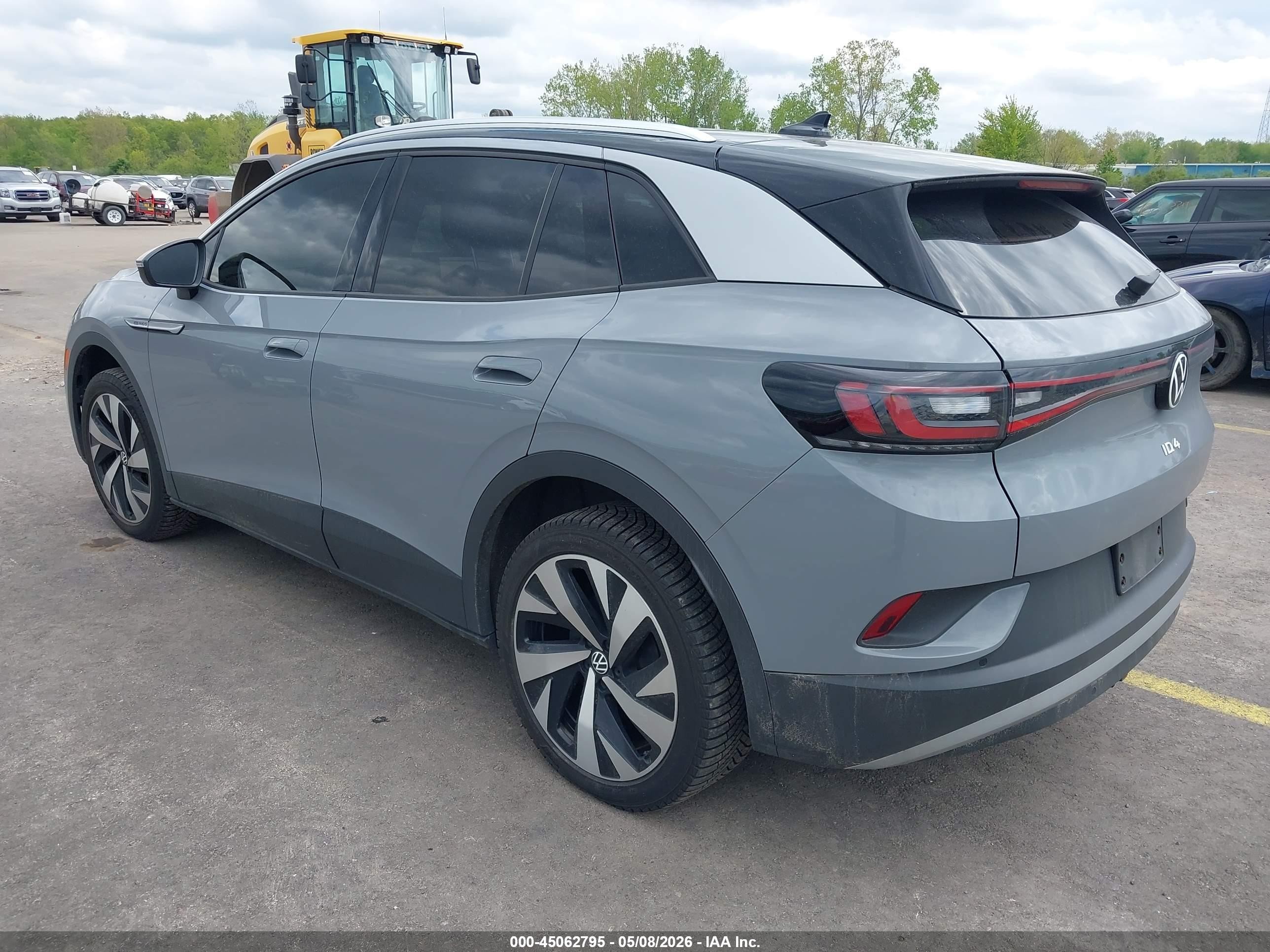 2021 Volkswagen Id.4 Awd Pro S Gray vin: WVGUNPE29MP063578