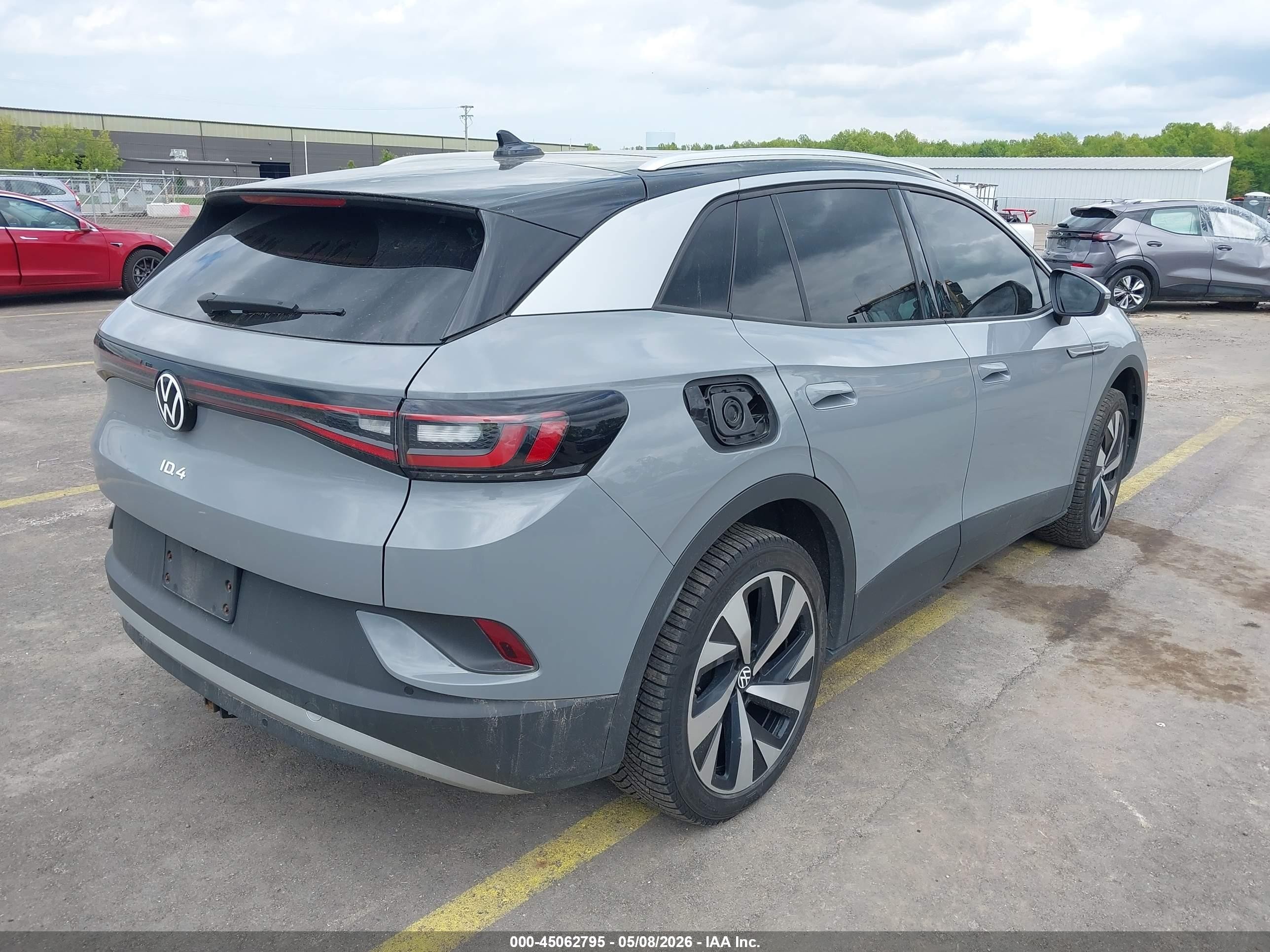 2021 Volkswagen Id.4 Awd Pro S Gray vin: WVGUNPE29MP063578
