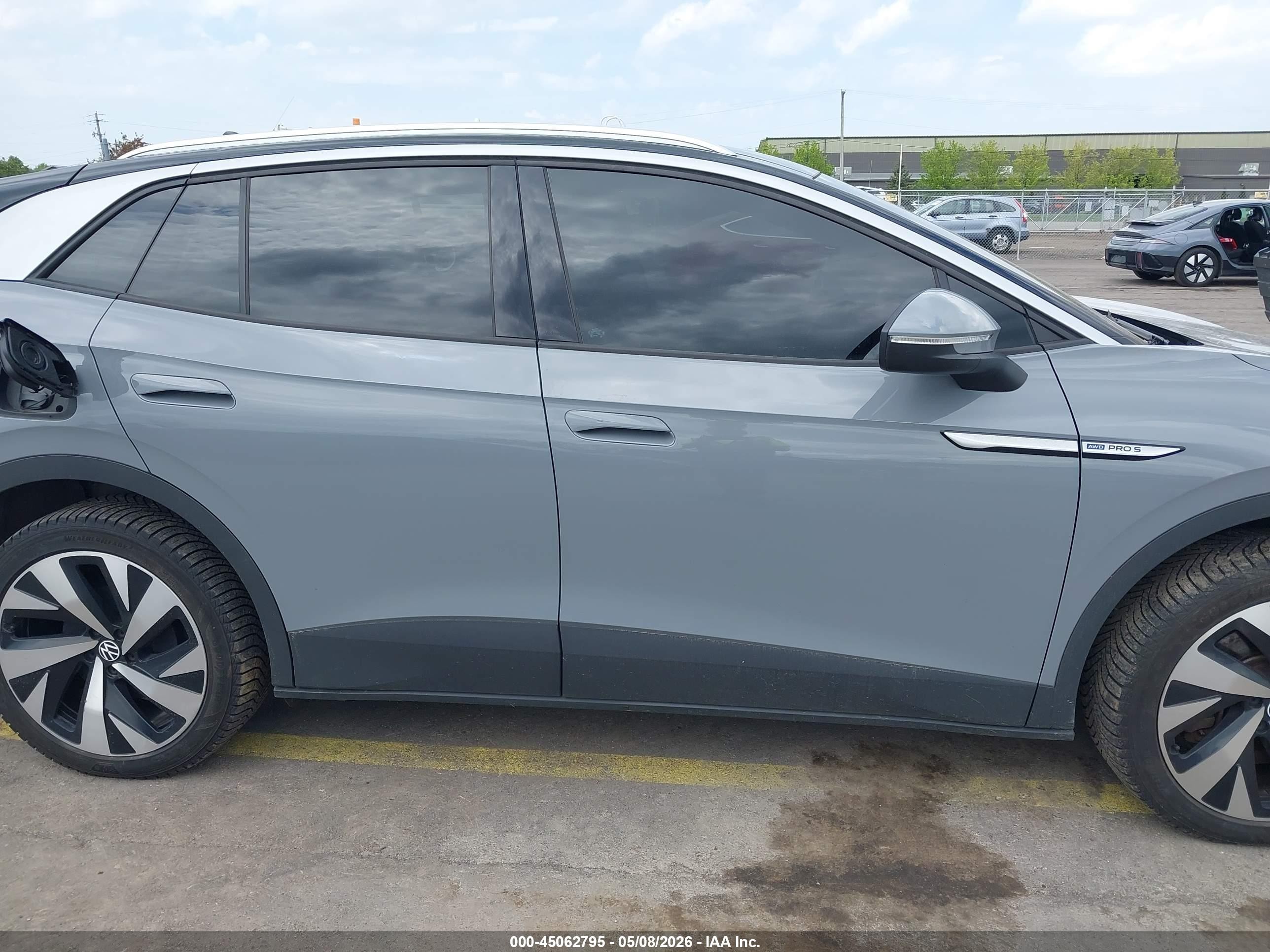 2021 Volkswagen Id.4 Awd Pro S Gray vin: WVGUNPE29MP063578