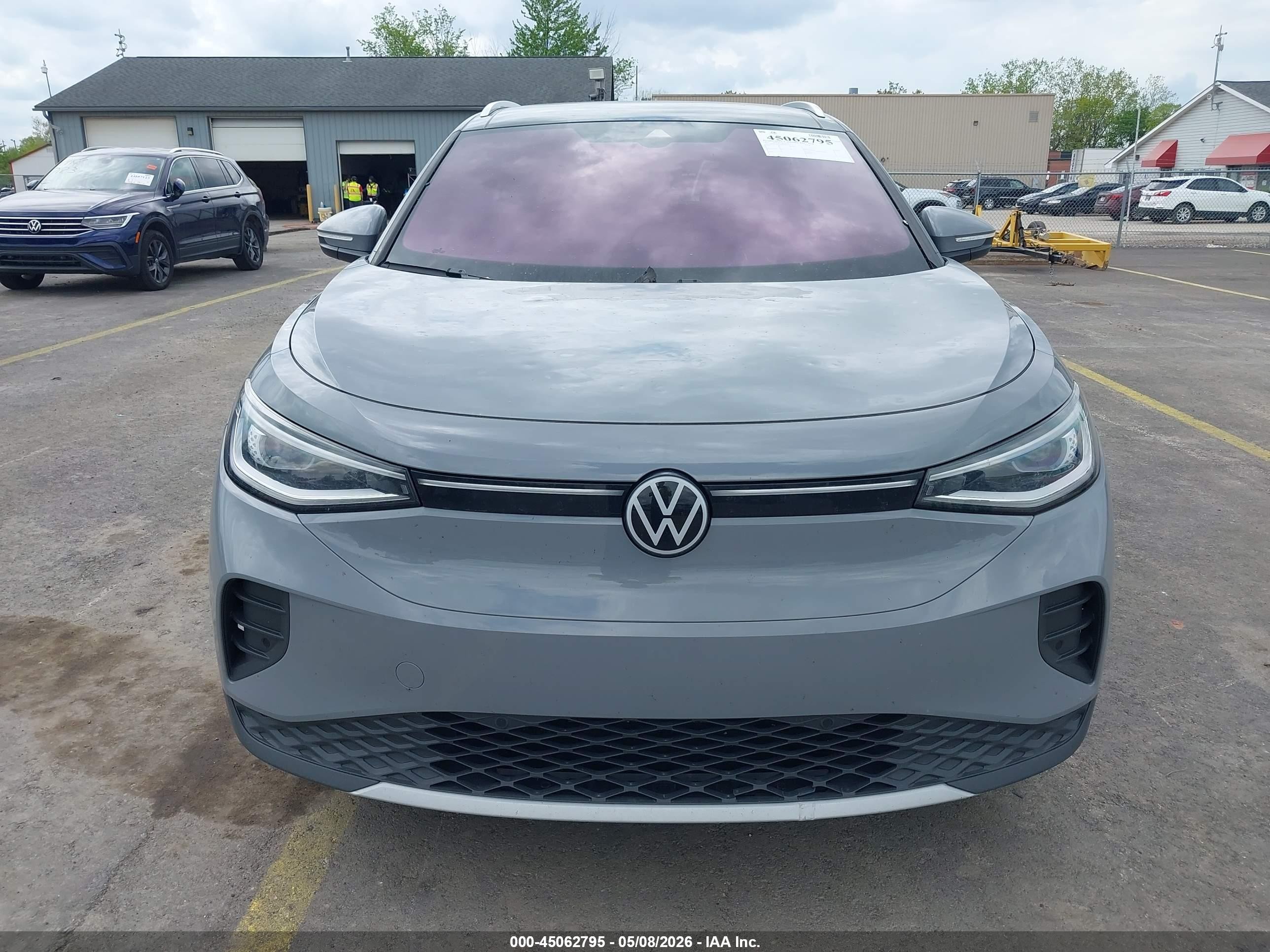 2021 Volkswagen Id.4 Awd Pro S Gray vin: WVGUNPE29MP063578