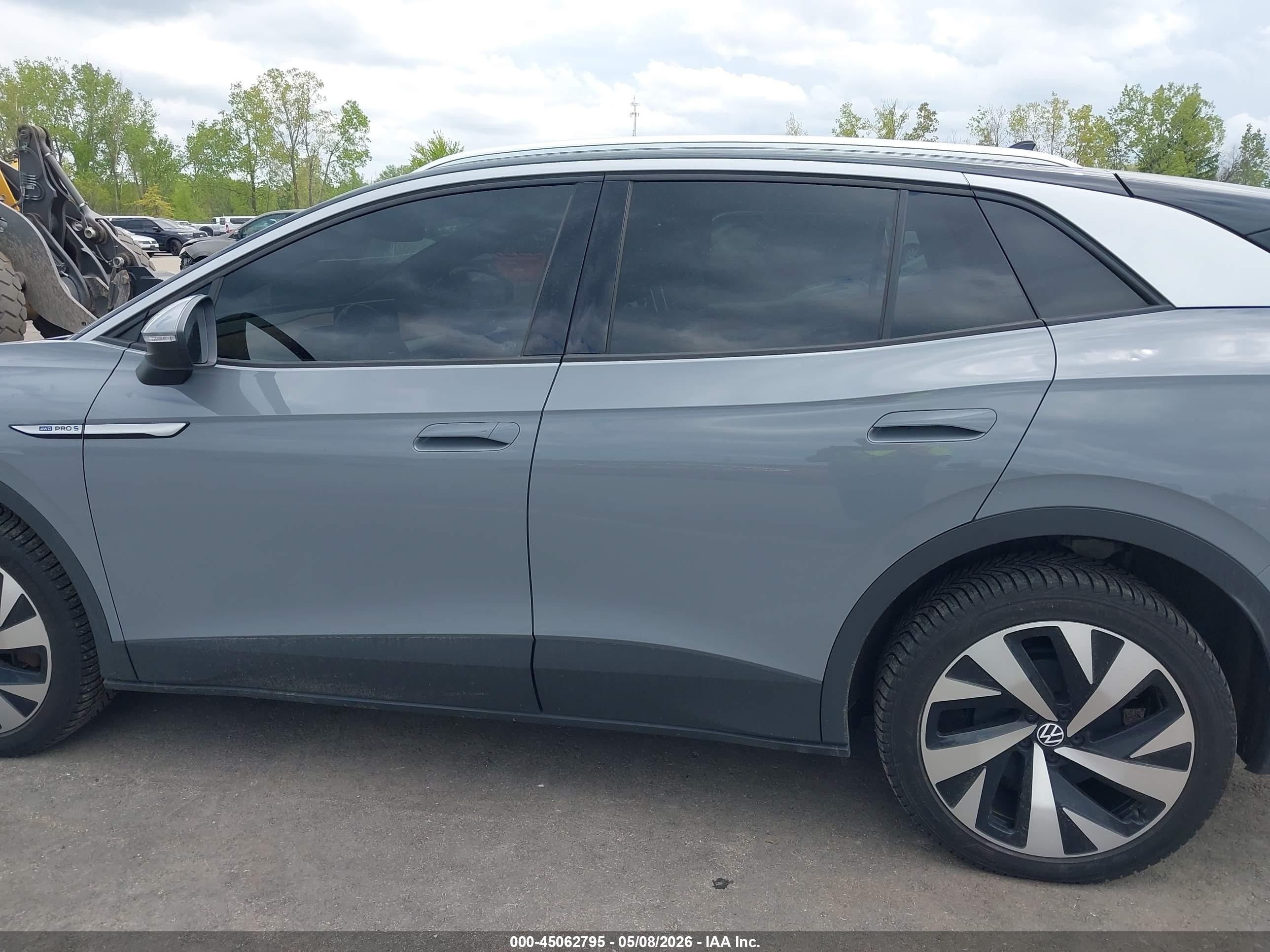 2021 Volkswagen Id.4 Awd Pro S Gray vin: WVGUNPE29MP063578
