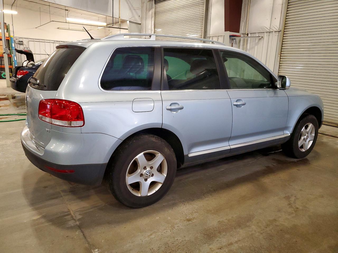 2007 Volkswagen Touareg V6 Blue vin: WVGZE77L57D023502