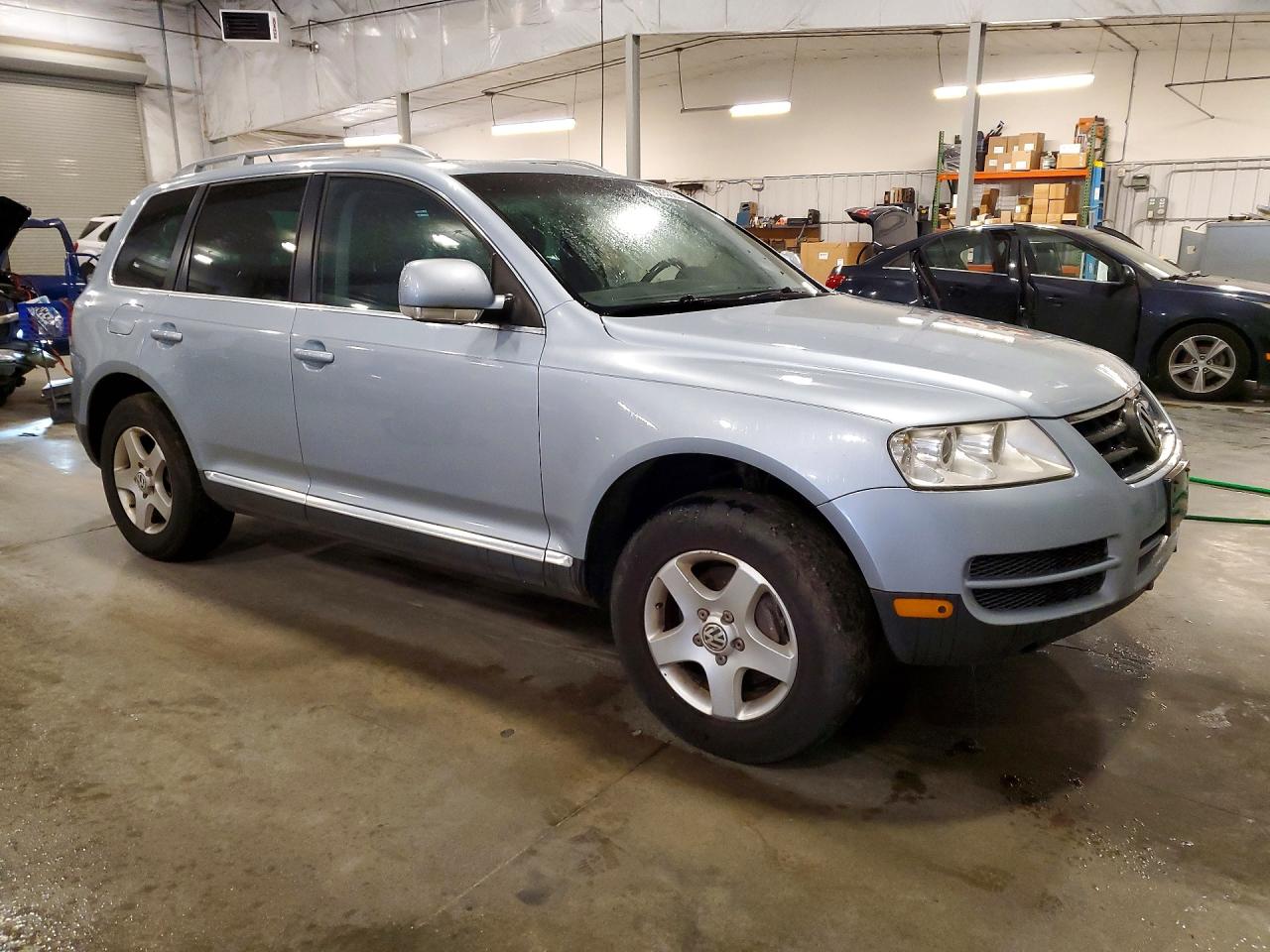 2007 Volkswagen Touareg V6 Blue vin: WVGZE77L57D023502