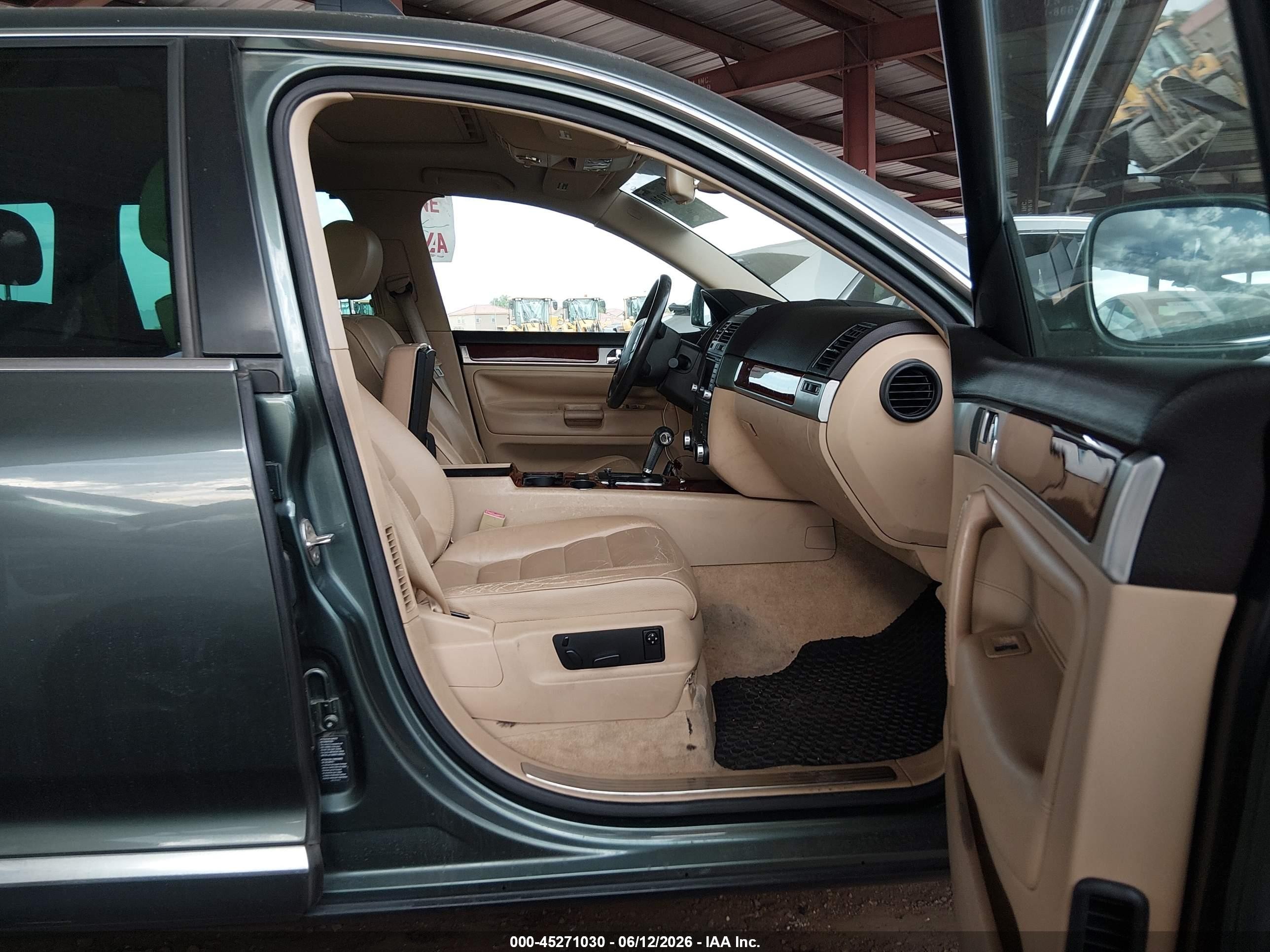 2005 Volkswagen Touareg V6/v6 (a6) Green vin: WVGZG77L05D037542