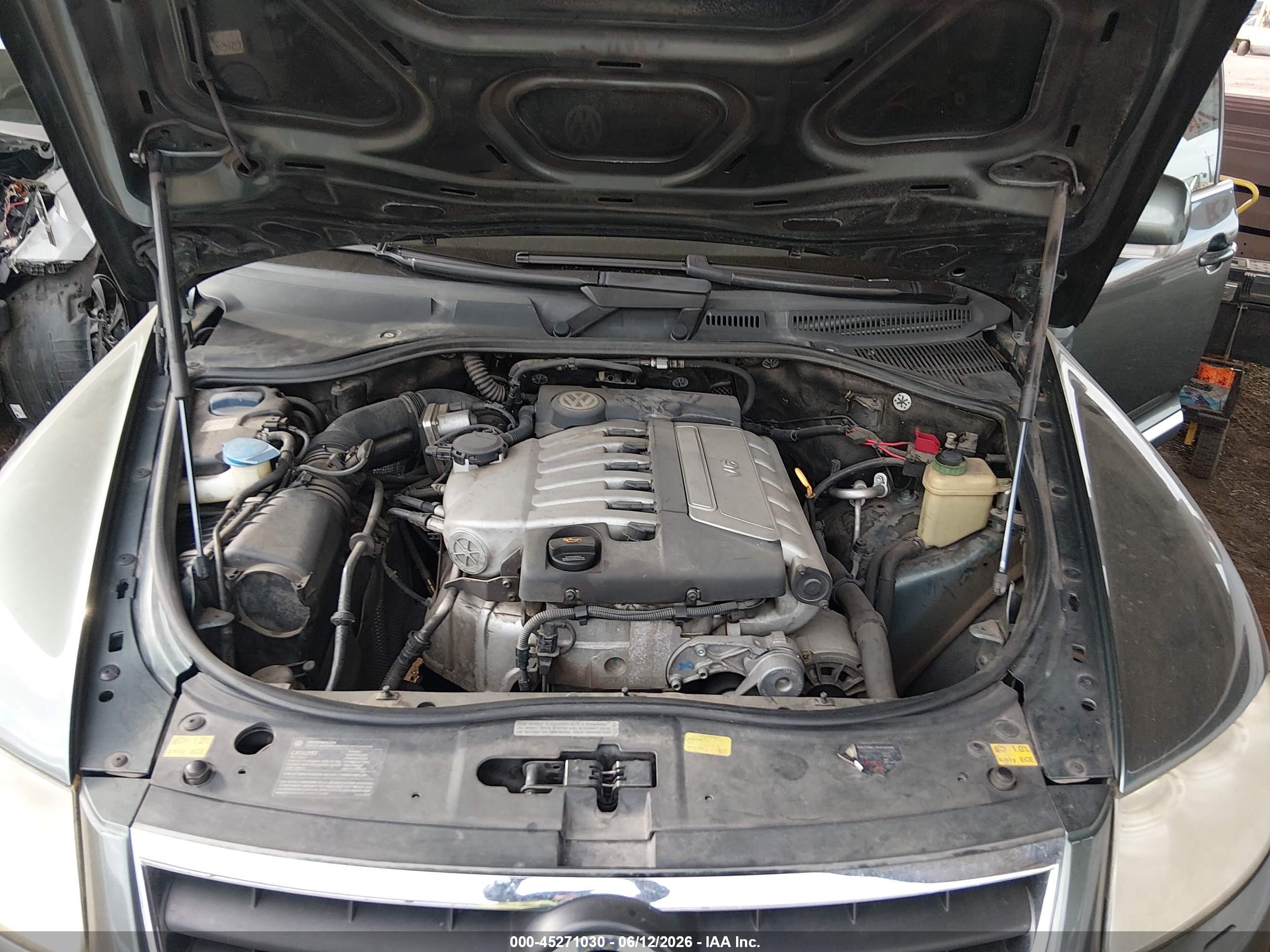2005 Volkswagen Touareg V6/v6 (a6) Green vin: WVGZG77L05D037542