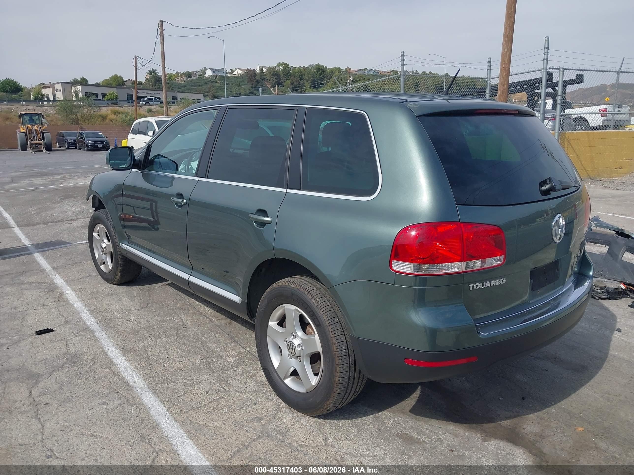 2006 Volkswagen Touareg V6 Green vin: WVGZG77L16D004230