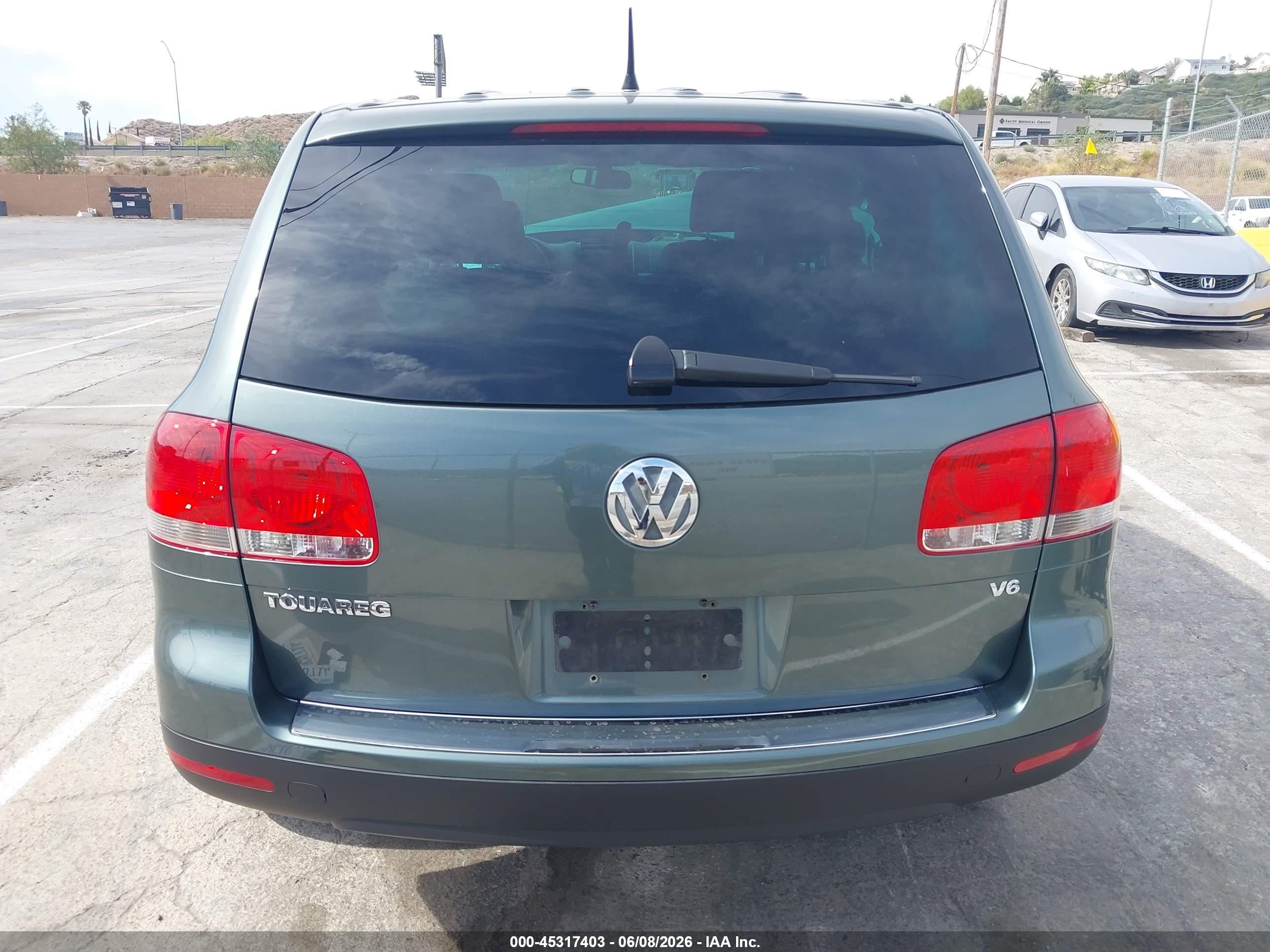 2006 Volkswagen Touareg V6 Green vin: WVGZG77L16D004230