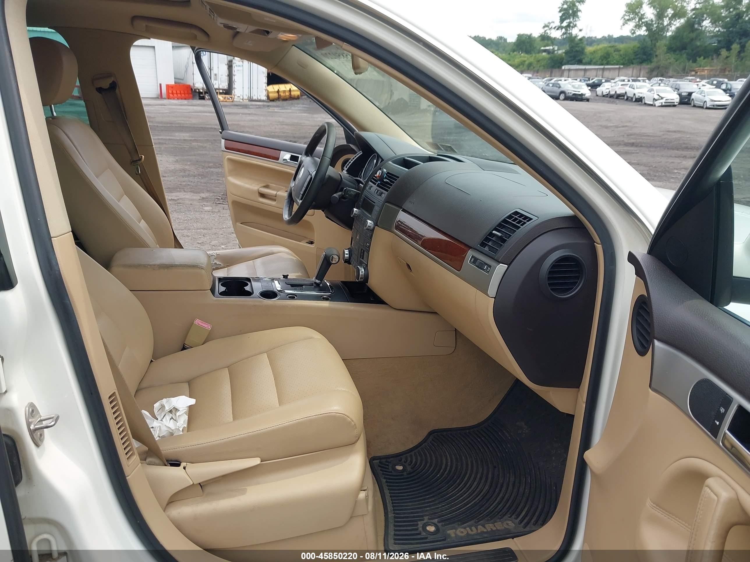 2006 Volkswagen Touareg V6 White vin: WVGZG77L26D043277