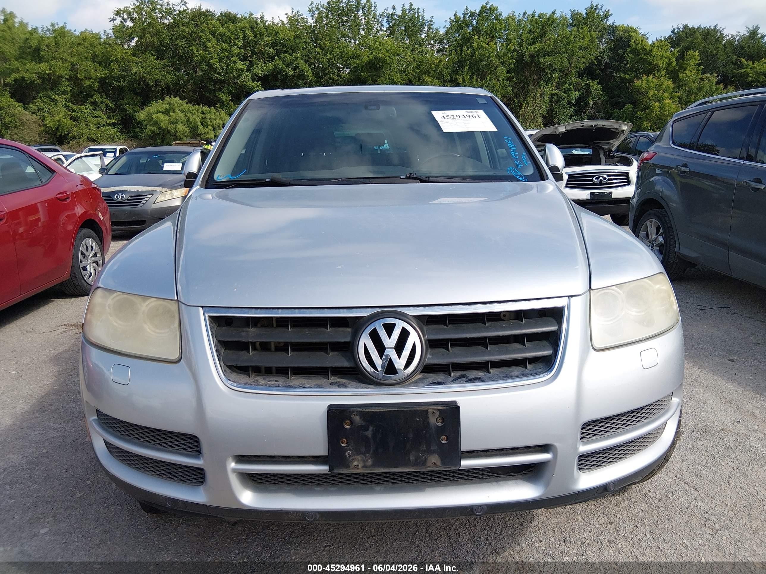 2006 Volkswagen Touareg V6 Gray vin: WVGZG77L36D007680