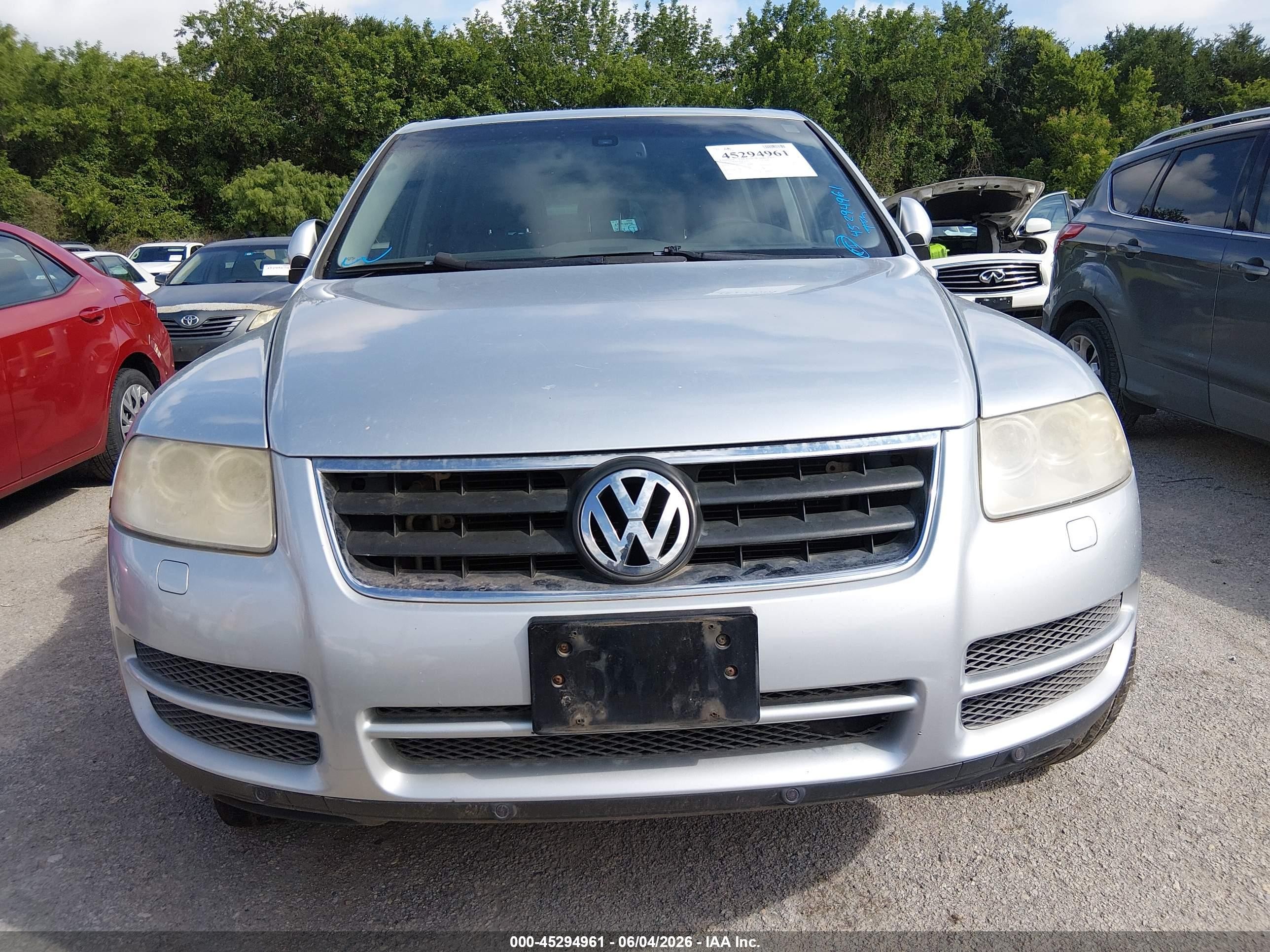 2006 Volkswagen Touareg V6 Gray vin: WVGZG77L36D007680