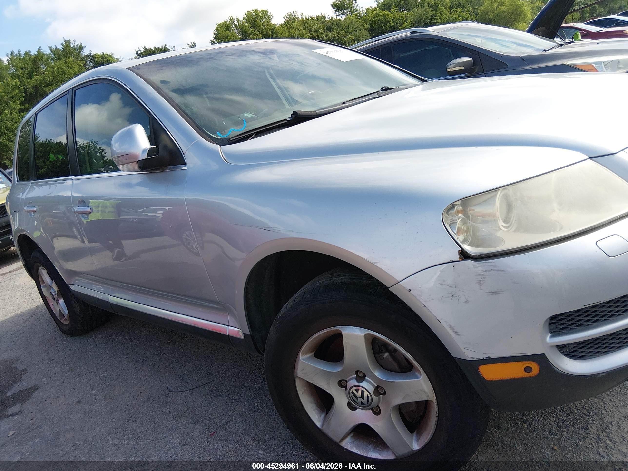 2006 Volkswagen Touareg V6 Gray vin: WVGZG77L36D007680