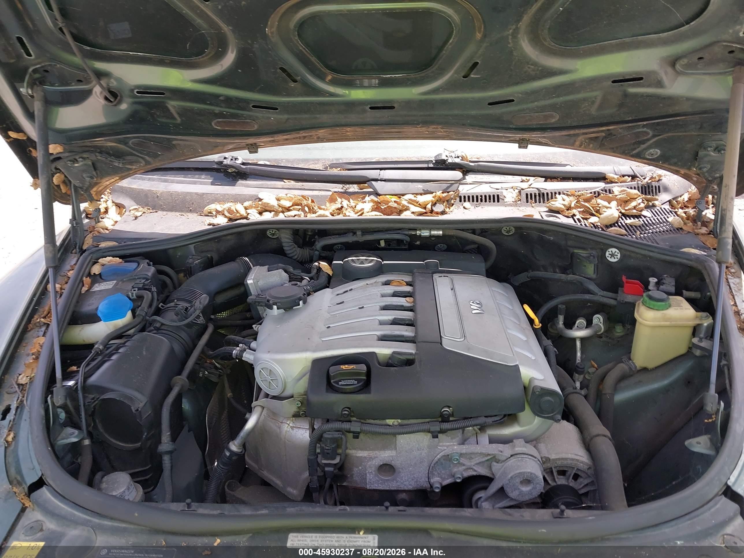 2005 Volkswagen Touareg 3.2 Green vin: WVGZG77L75D038932