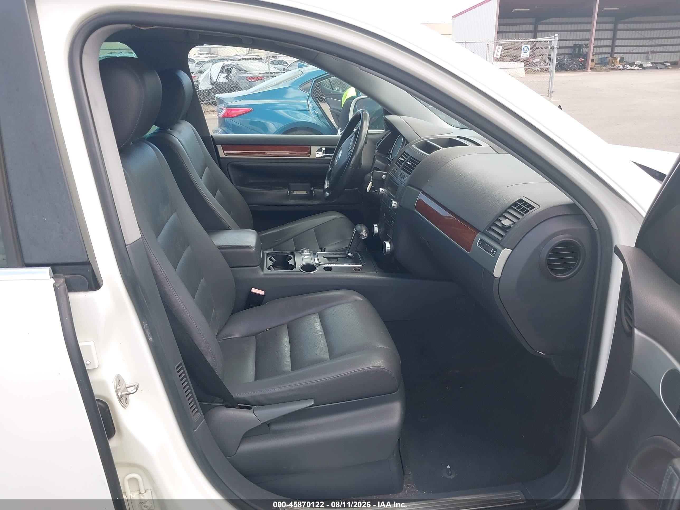 2006 Volkswagen Touareg V6 White vin: WVGZG77L96D013385