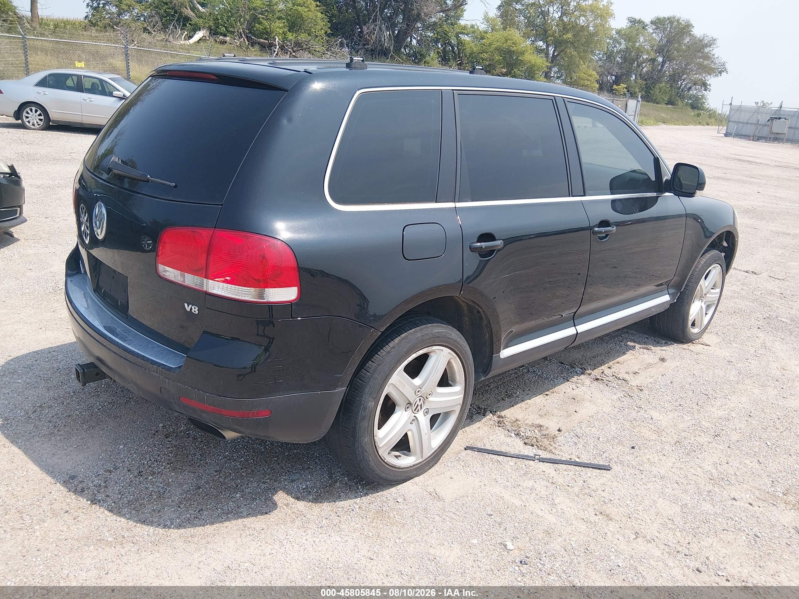 2005 Volkswagen Touareg V8 Black vin: WVGZM77L65D068125