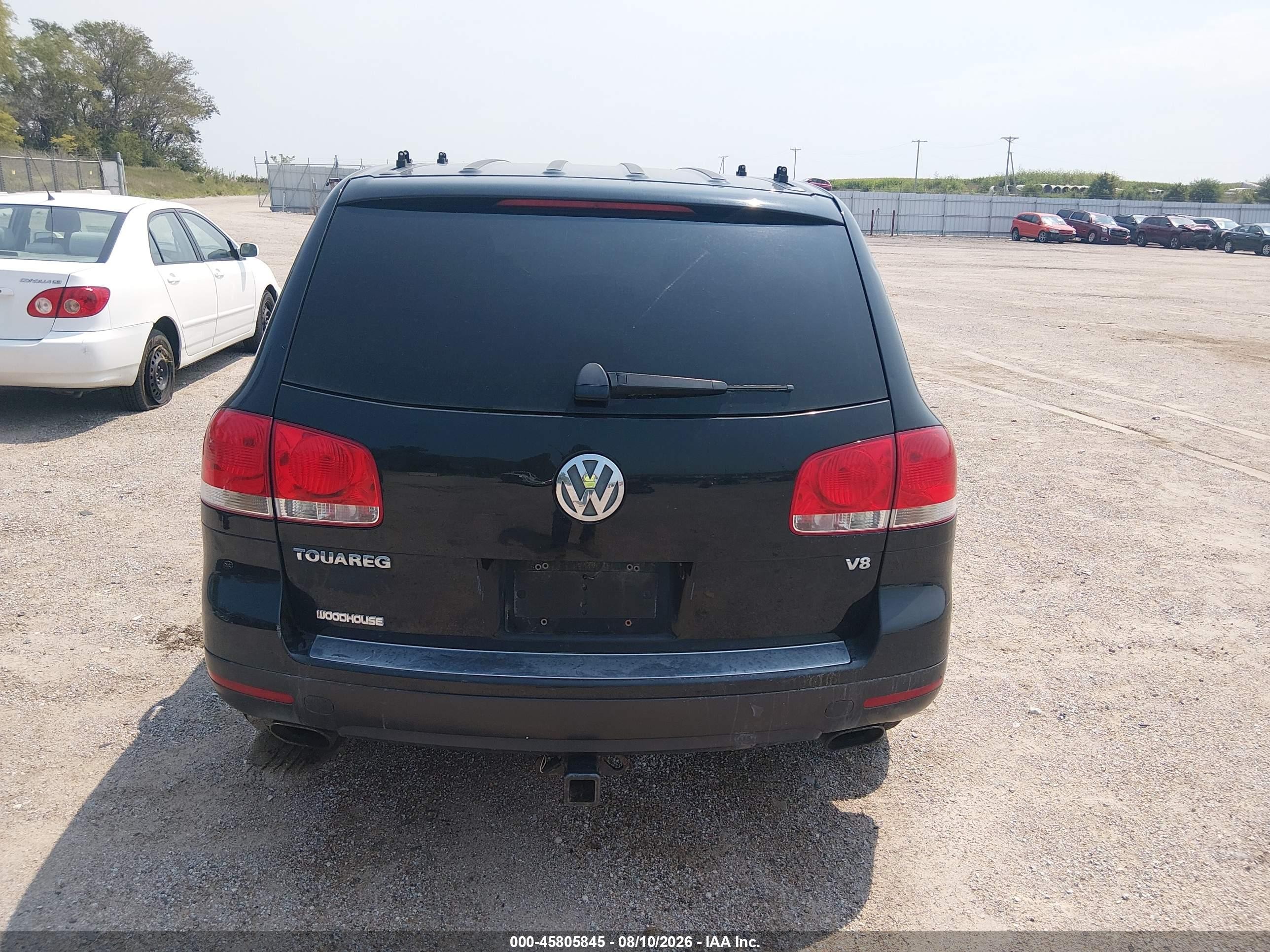 2005 Volkswagen Touareg V8 Black vin: WVGZM77L65D068125