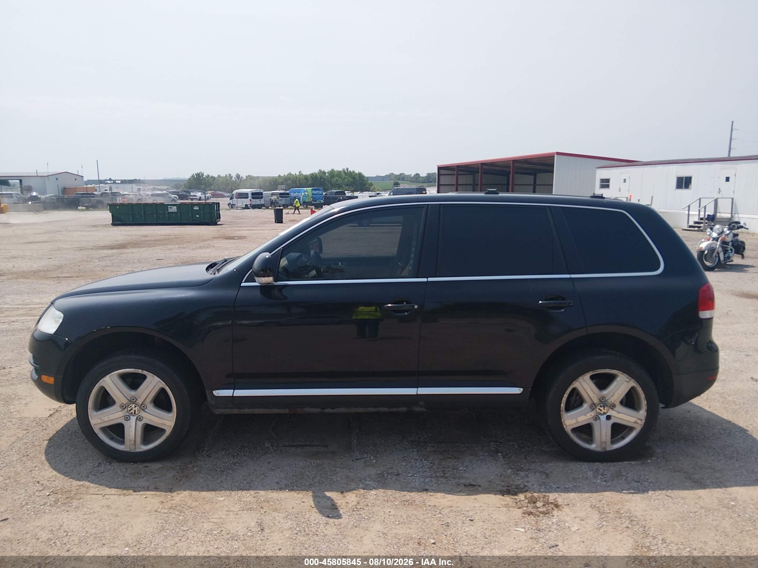 2005 Volkswagen Touareg V8 Black vin: WVGZM77L65D068125